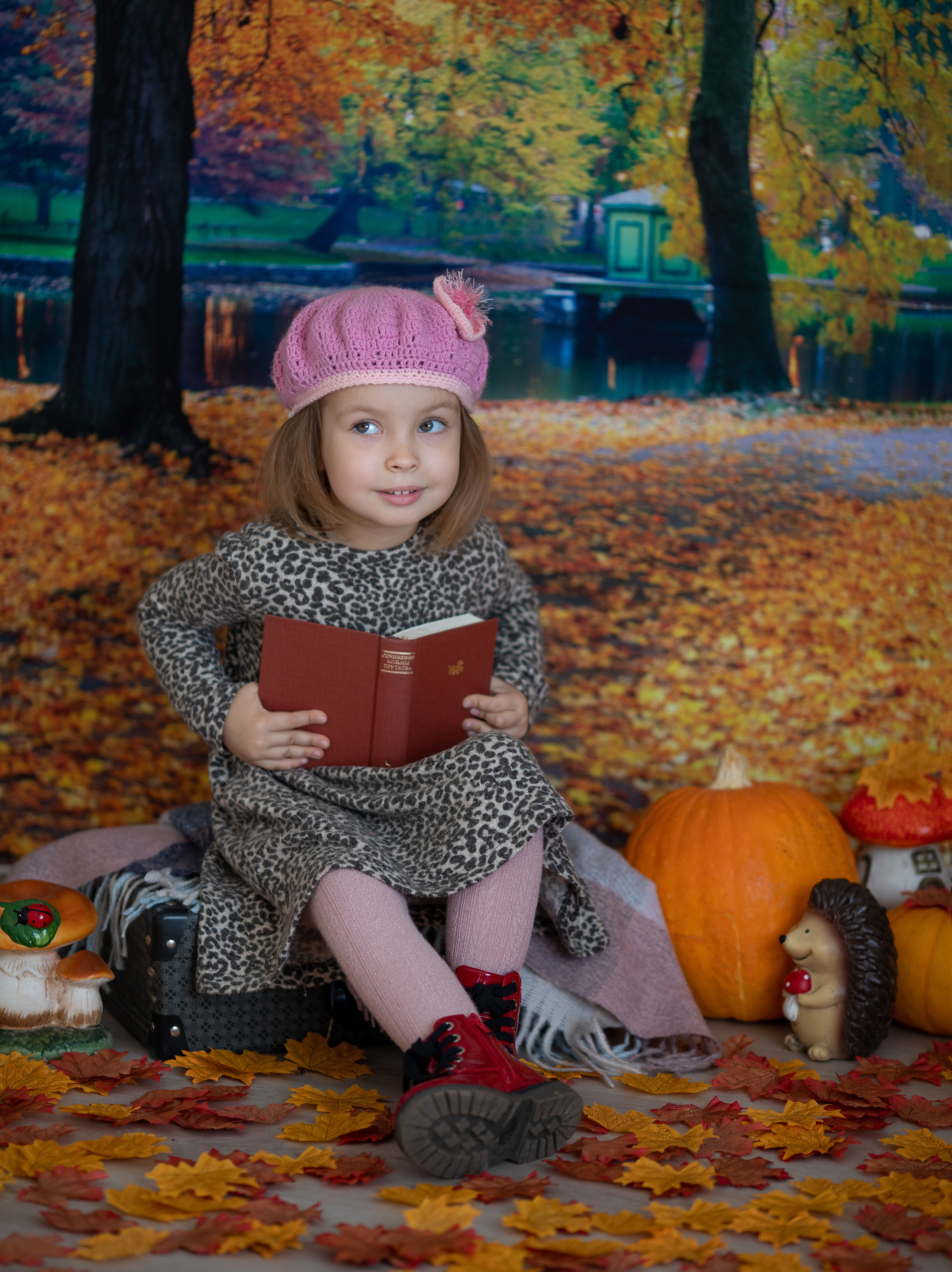 Осенний парк. Семейный и детский фотограф София Шарабурко, Томская область