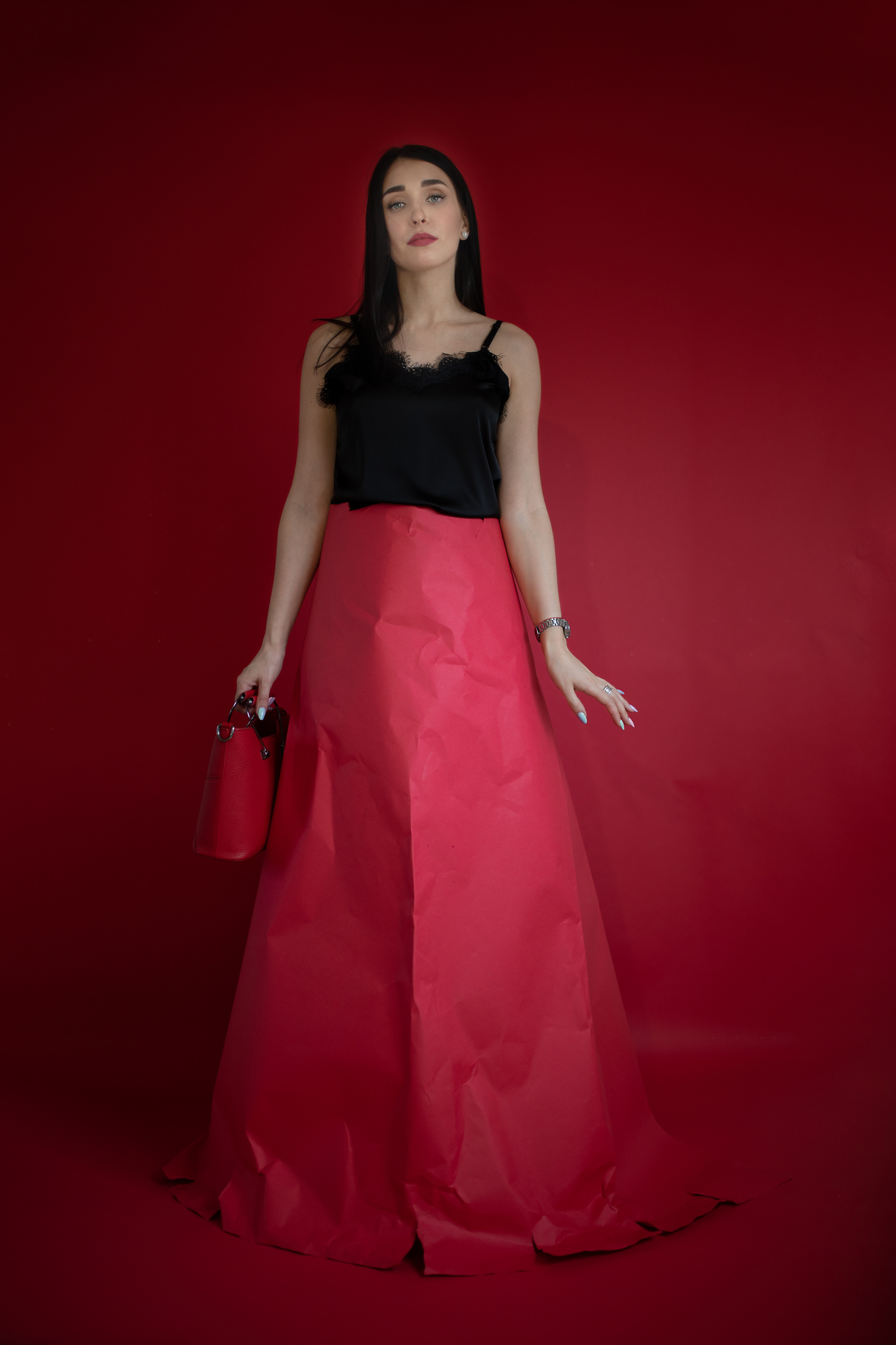 Ledy in red (Парабель, фотостудия). Семейный и детский фотограф София Шарабурко, Томская область