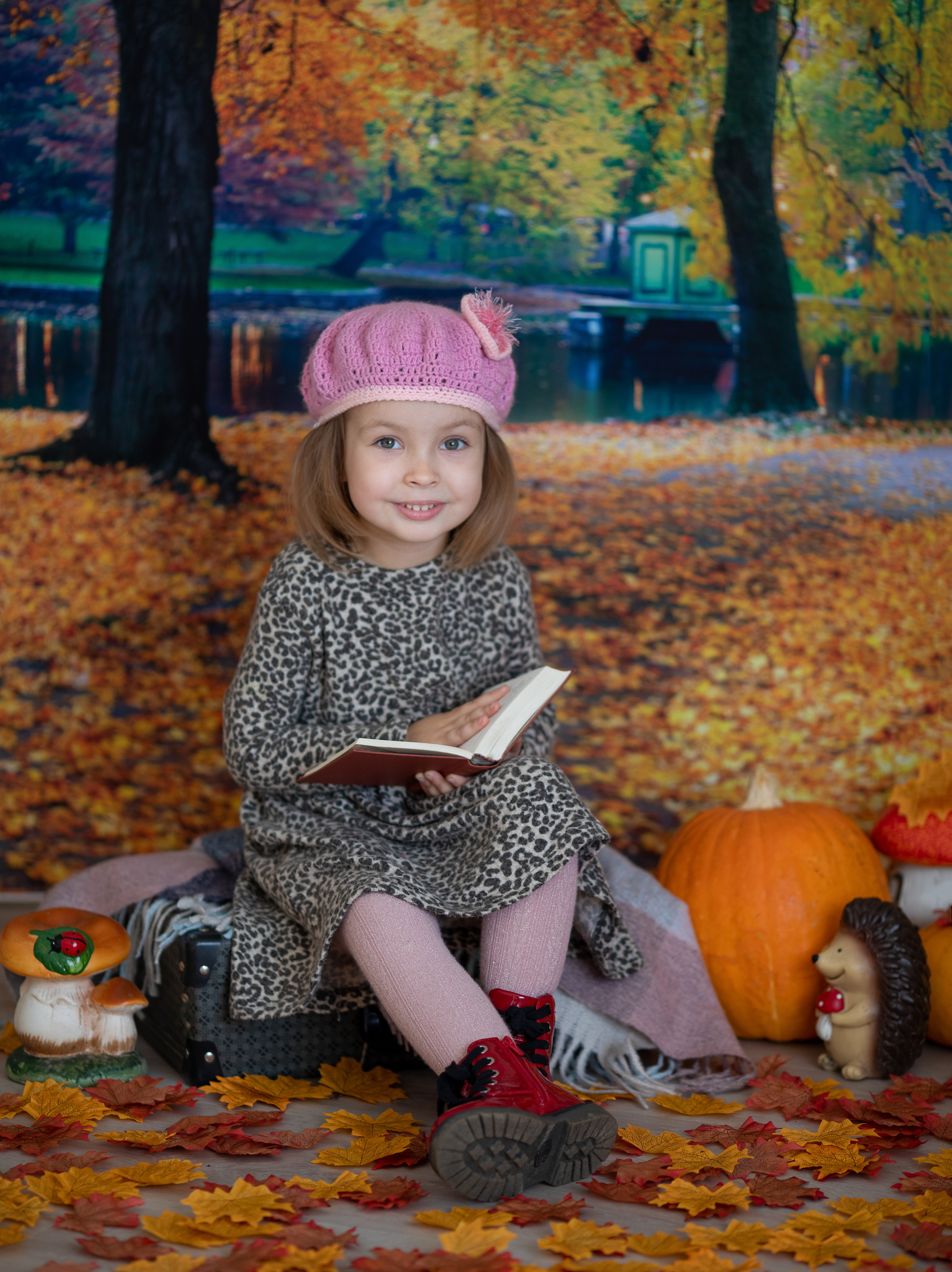 Осенний парк. Семейный и детский фотограф София Шарабурко, Томская область