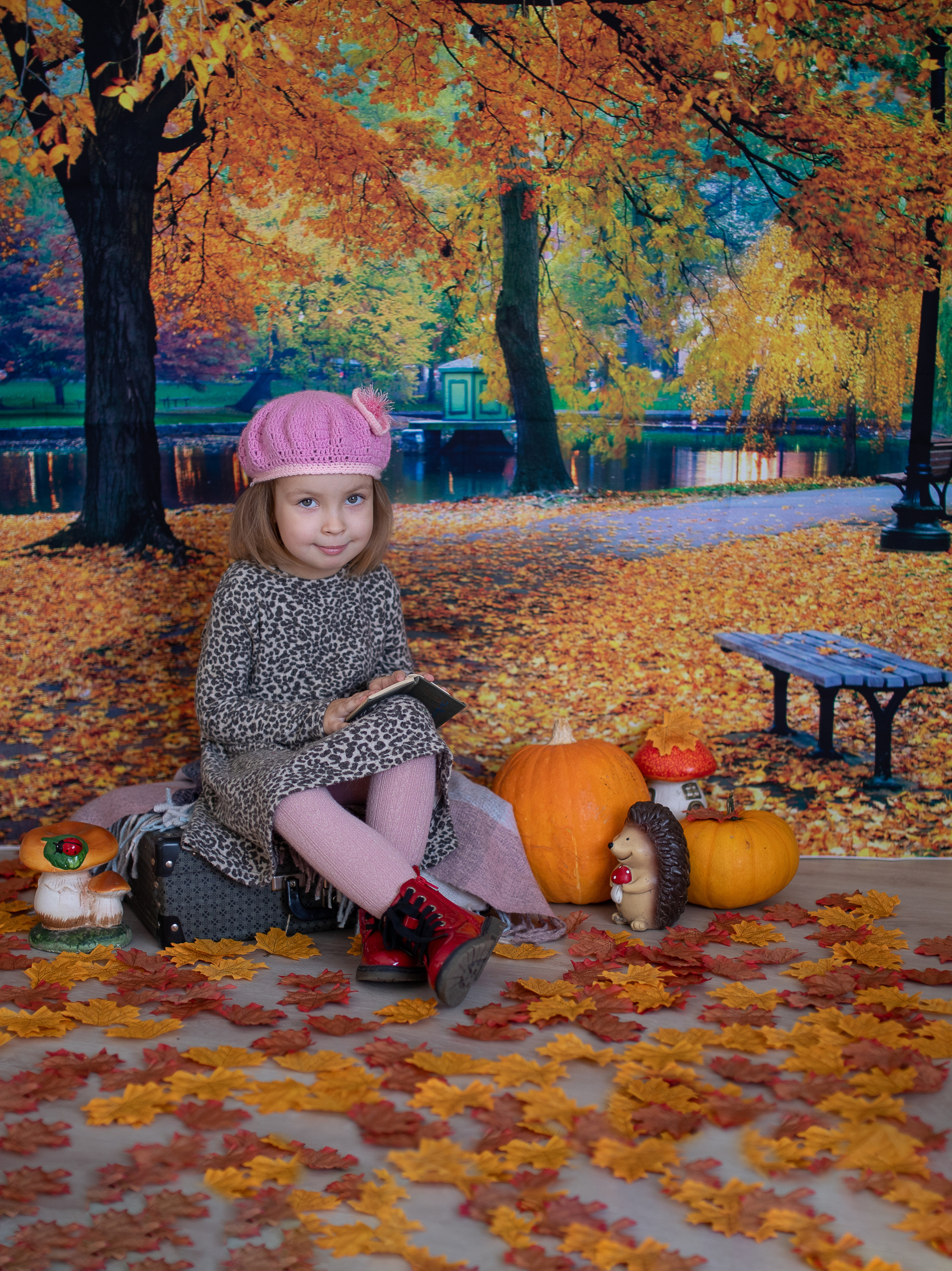 Осенний парк. Семейный и детский фотограф София Шарабурко, Томская область