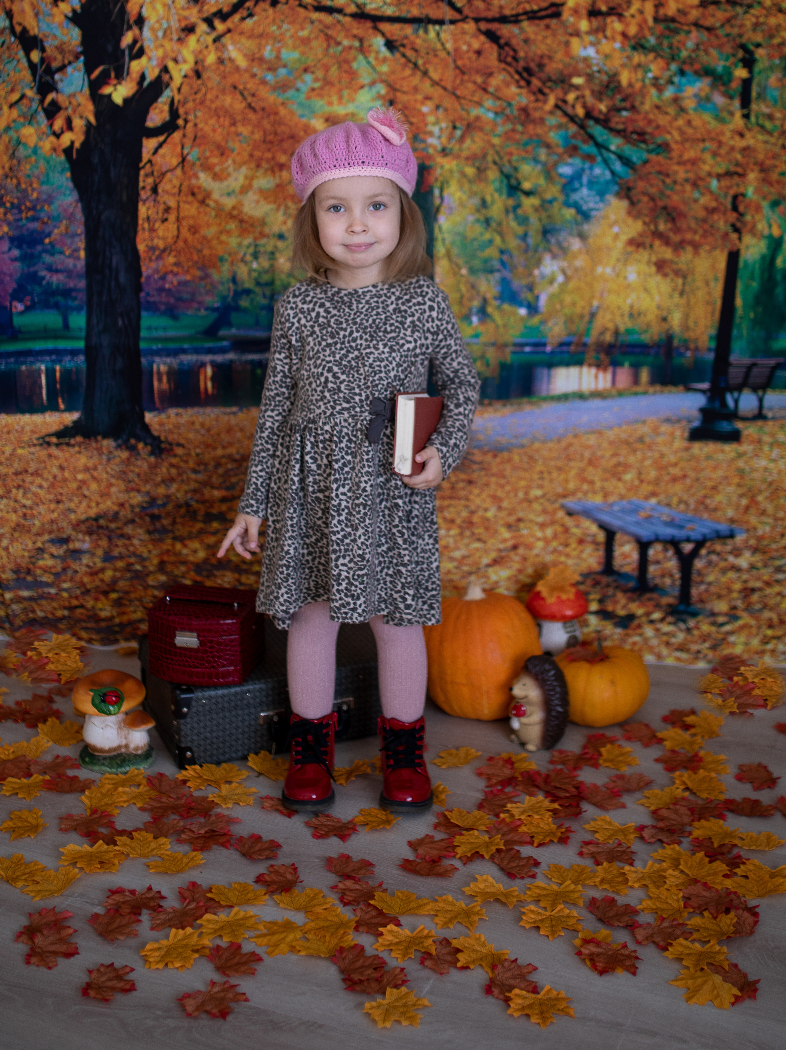 Осенний парк. Семейный и детский фотограф София Шарабурко, Томская область