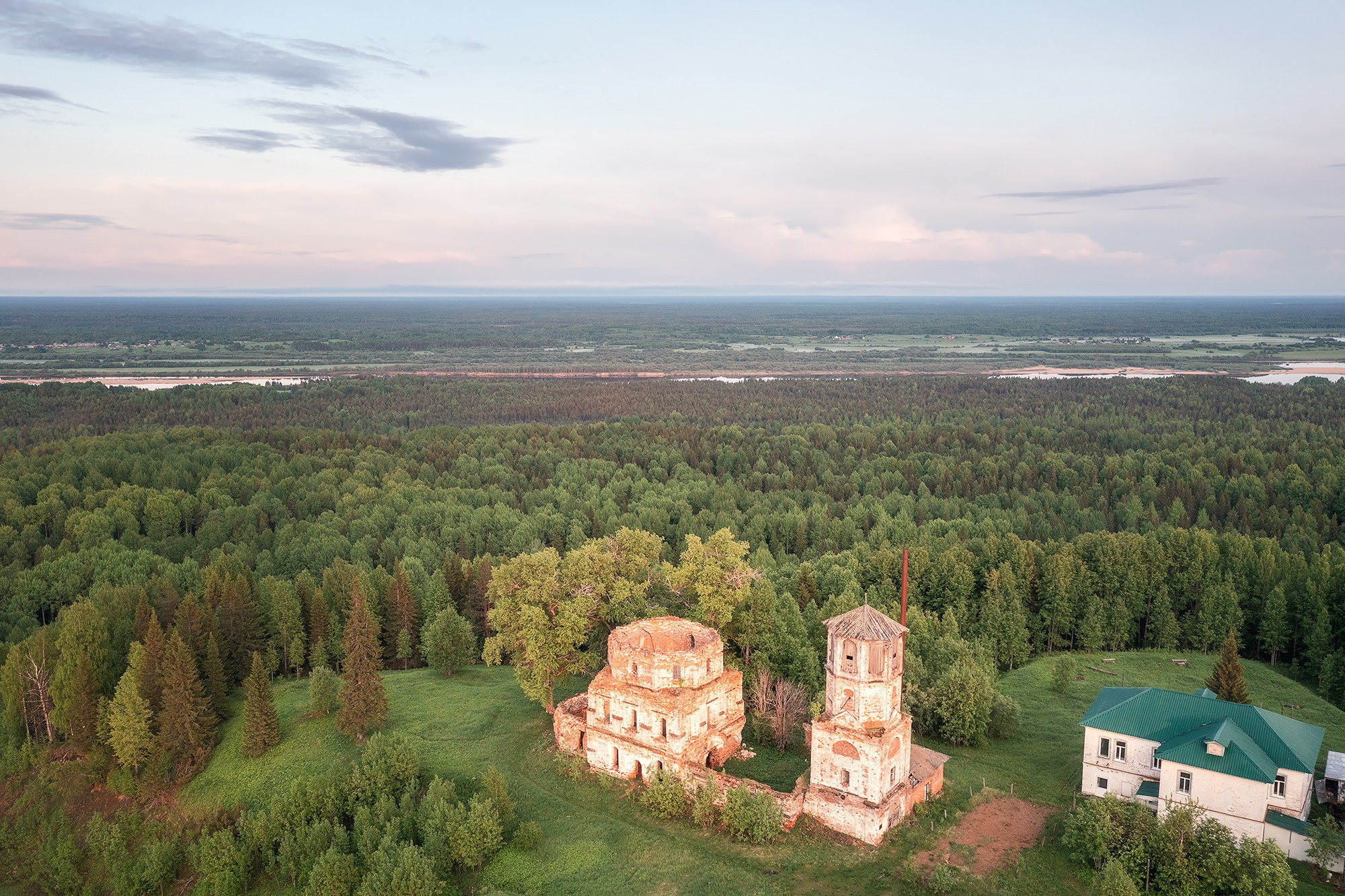 Пейзаж. Аэросъемка в Архангельске, Александр Ермолин