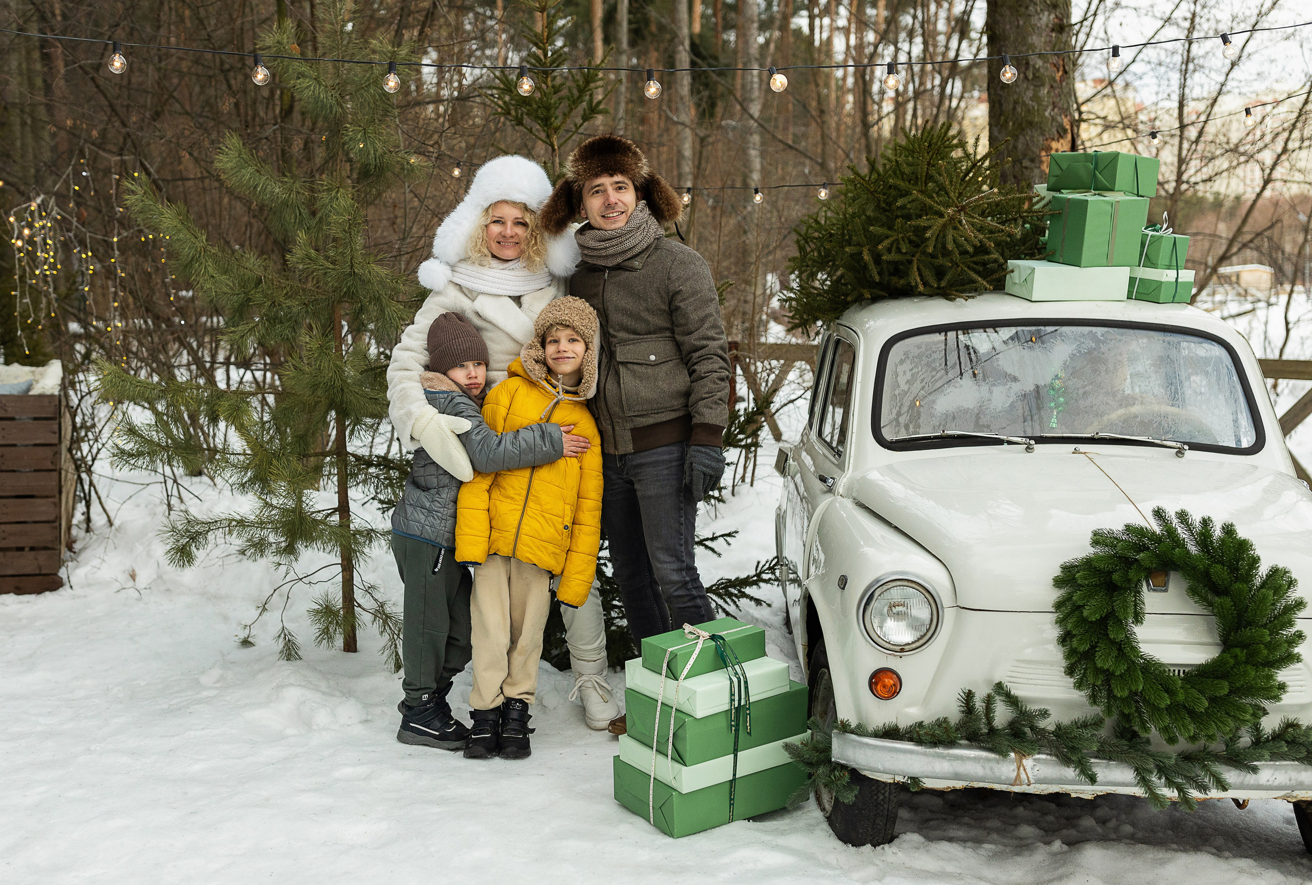 Зима в Кантри Хаус (загородная локация). Семейный и детский фотограф в Москве Олеся Маркина