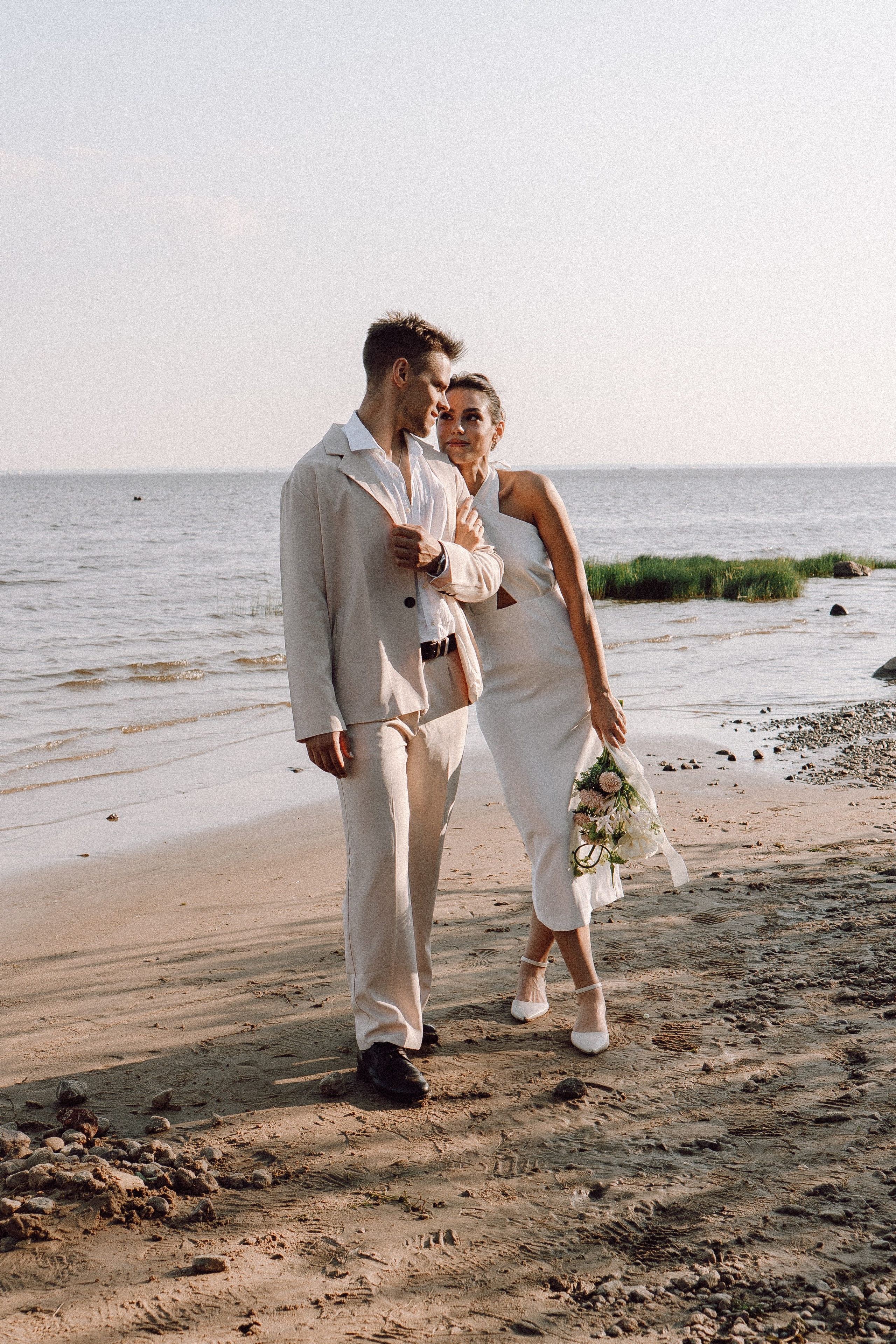 СВАДЕБНАЯ ФОТОСЕССИЯ ВЫЕЗДНОЙ ЦЕРЕМОНИИ (ФИНСКИЙ ЗАЛИВ). Профессиональный фотограф, Санкт-Петербург — Виктория Богомолова