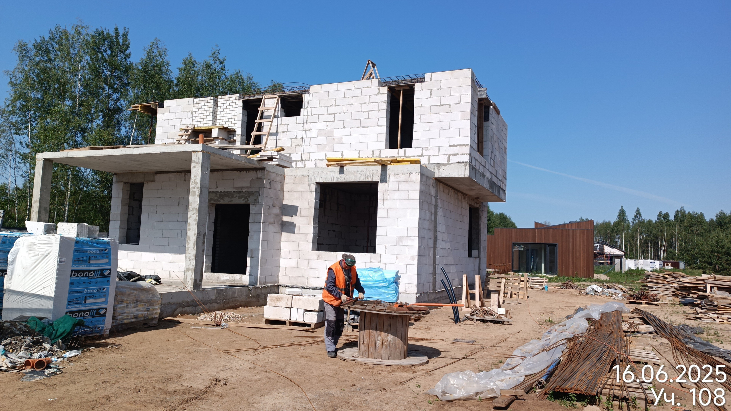 Кладка стен из газоблока — операционный и приемочный контроль к. ООО «Истейт Подряд». Строительный контроль и комплексное сопровождение строительства в Твери и Тверской области