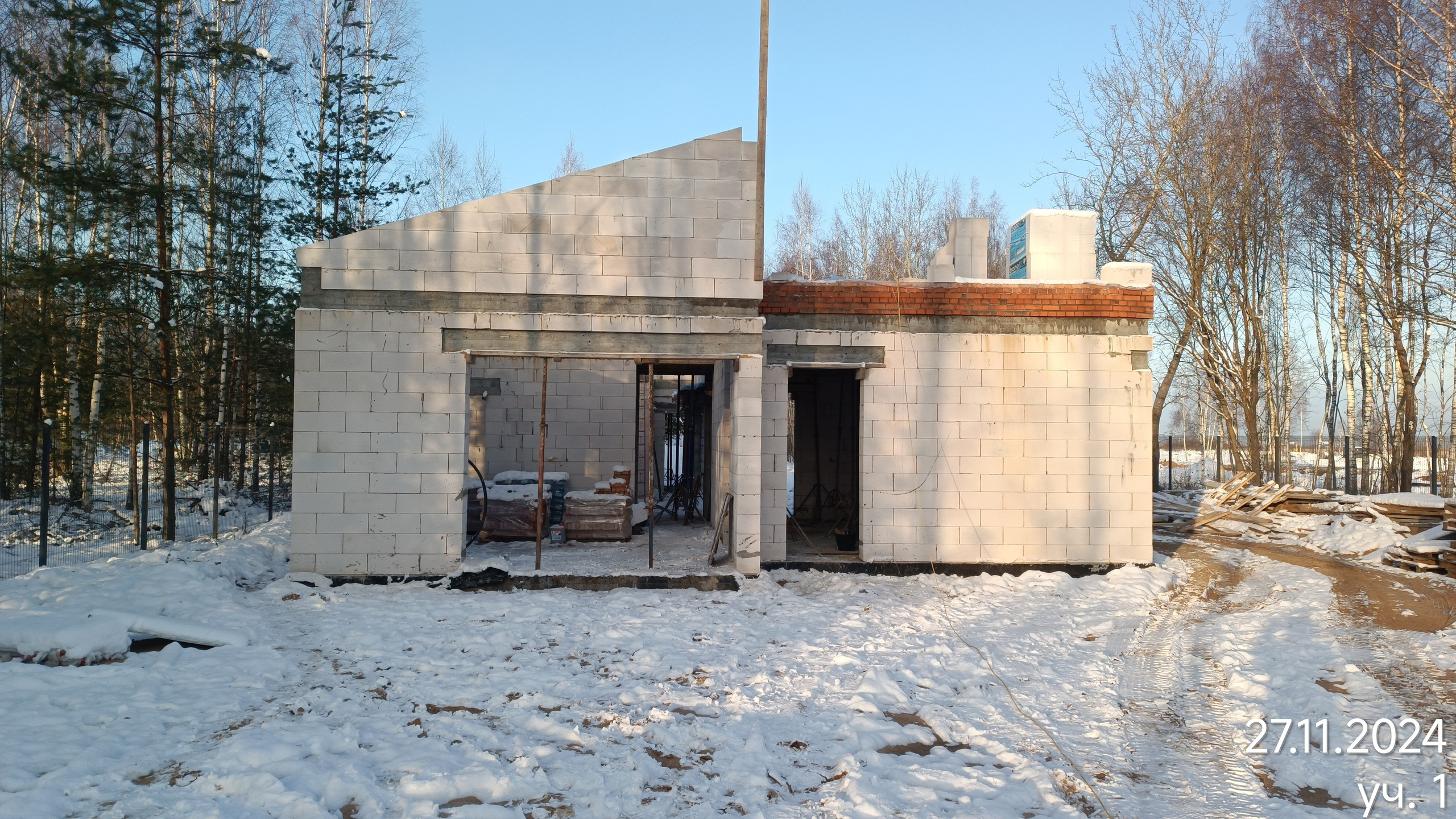 Кладка стен из газоблока — операционный и приемочный контроль к. ООО «Истейт Подряд». Строительный контроль и комплексное сопровождение строительства в Твери и Тверской области