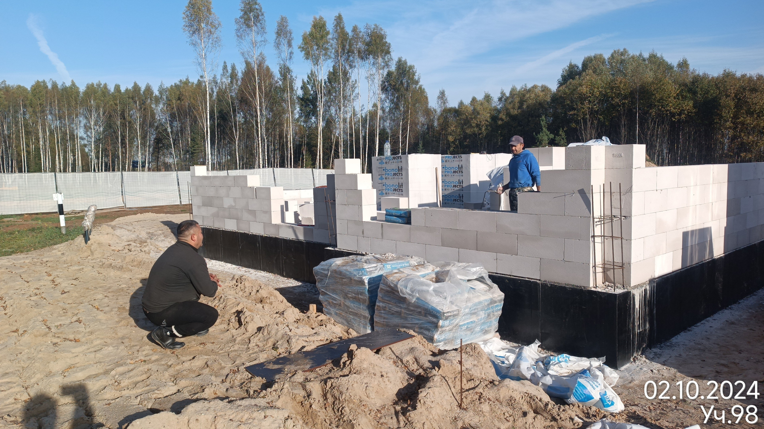 Кладка стен из газоблока — операционный и приемочный контроль к. ООО «Истейт Подряд». Строительный контроль и комплексное сопровождение строительства в Твери и Тверской области