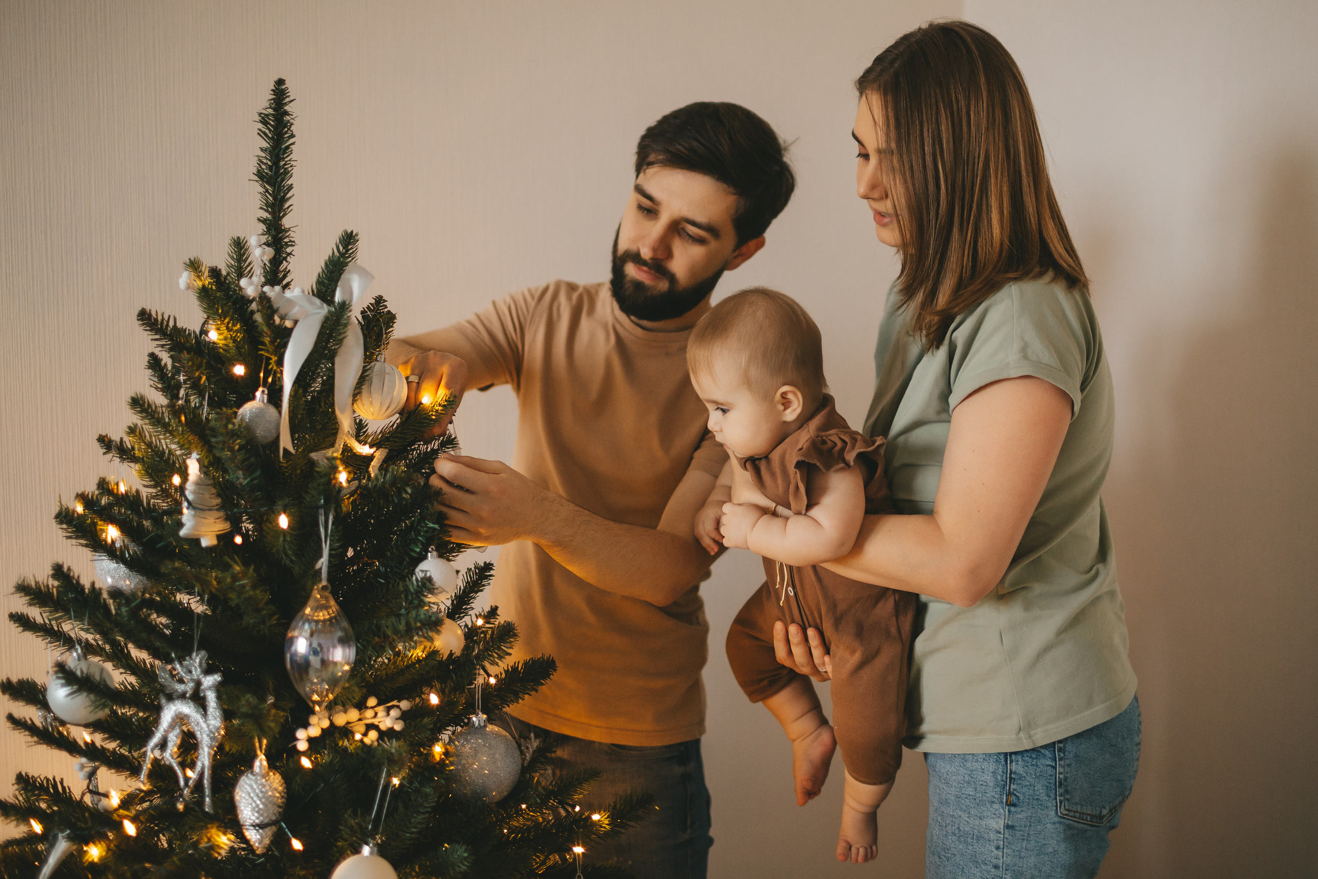 Новогодняя фотосессия дома у семьи Ермолкиных. Семейный и детский фотограф и видеограф в Москве, Дрокина Наталья