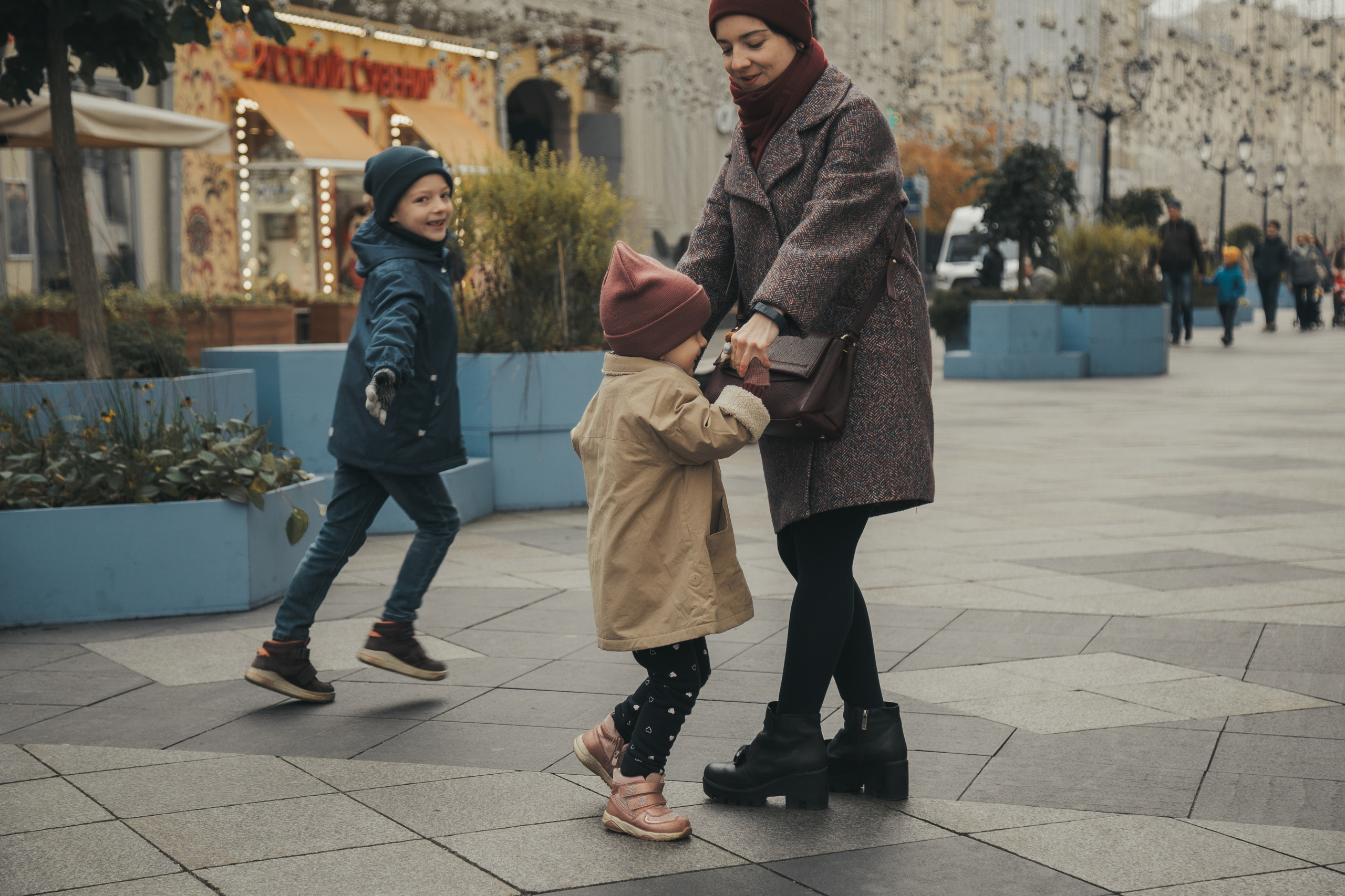 Прогулка по Никольской улице. Семейный и детский фотограф и видеограф в Москве, Дрокина Наталья