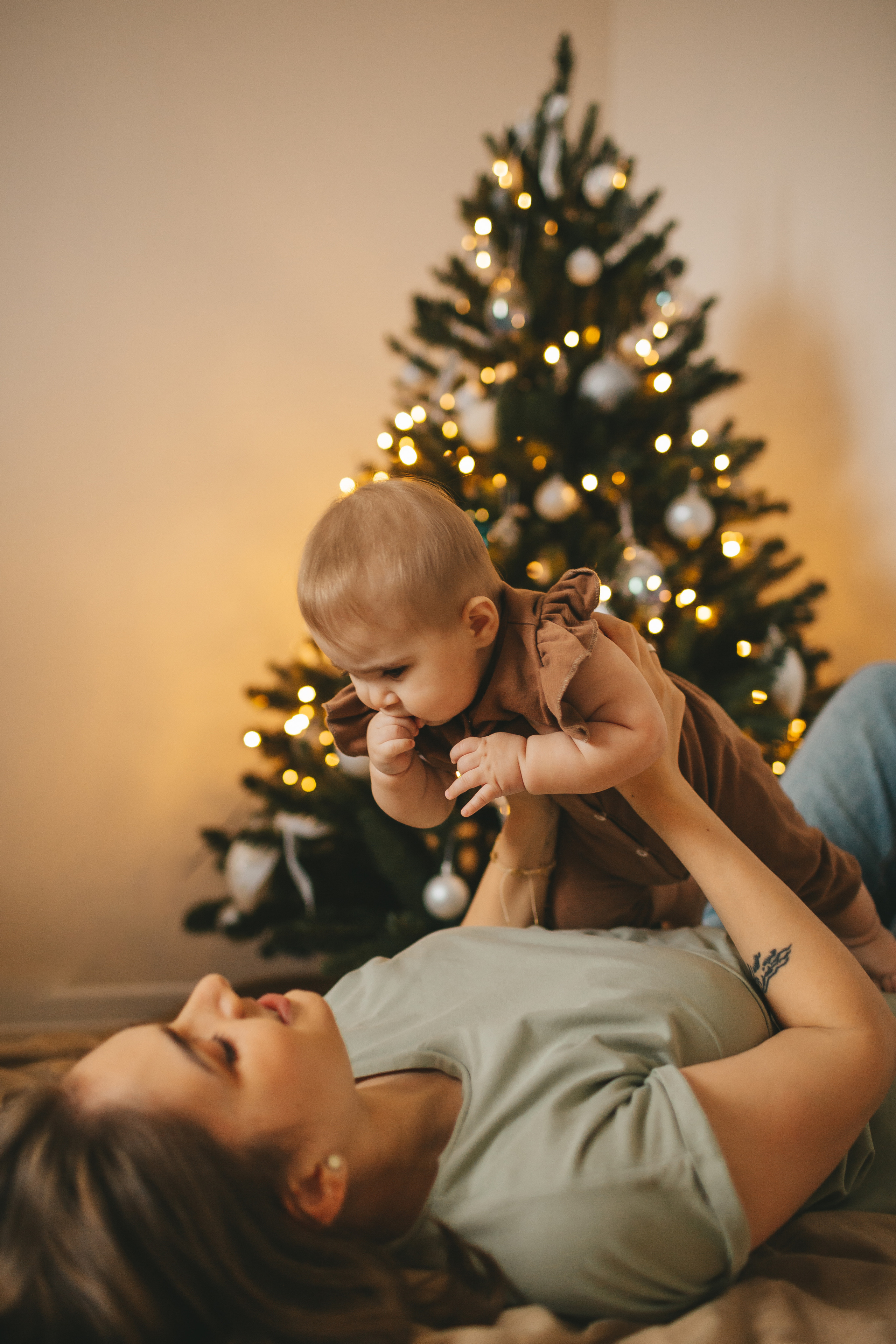 Новогодняя фотосессия дома у семьи Ермолкиных. Семейный и детский фотограф и видеограф в Москве, Дрокина Наталья