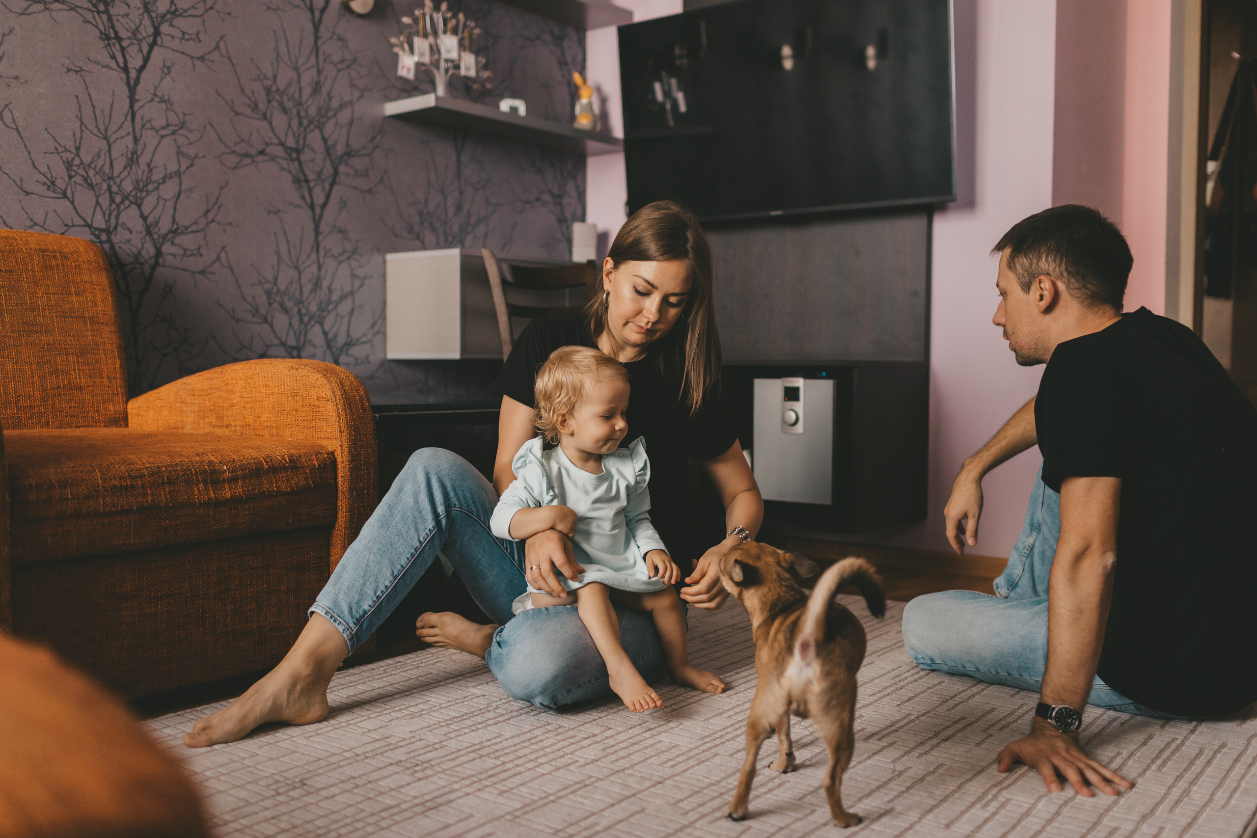 Фотосессия дома. Анна и ее семья. Семейный и детский фотограф и видеограф в Москве, Дрокина Наталья