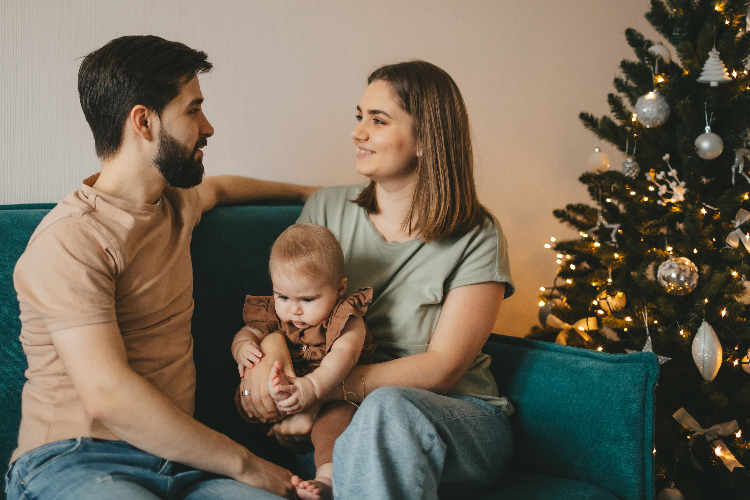 Новогодняя фотосессия дома у семьи Ермолкиных. Семейный и детский фотограф и видеограф в Москве, Дрокина Наталья
