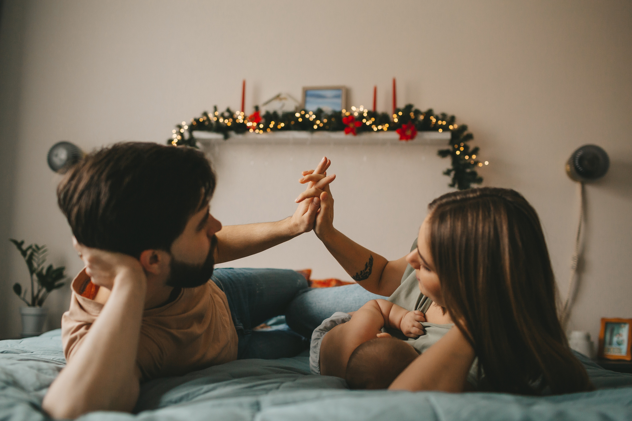 Новогодняя фотосессия дома у семьи Ермолкиных. Семейный и детский фотограф и видеограф в Москве, Дрокина Наталья