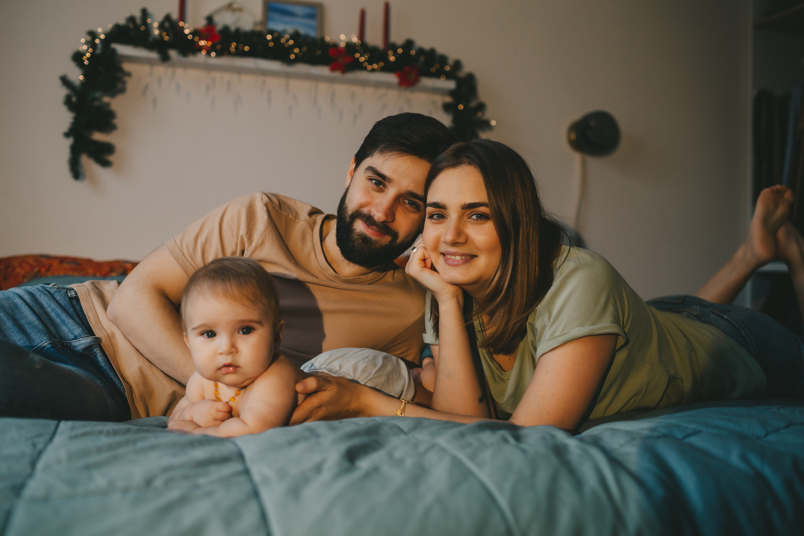 Новогодняя фотосессия дома у семьи Ермолкиных. Семейный и детский фотограф и видеограф в Москве, Дрокина Наталья