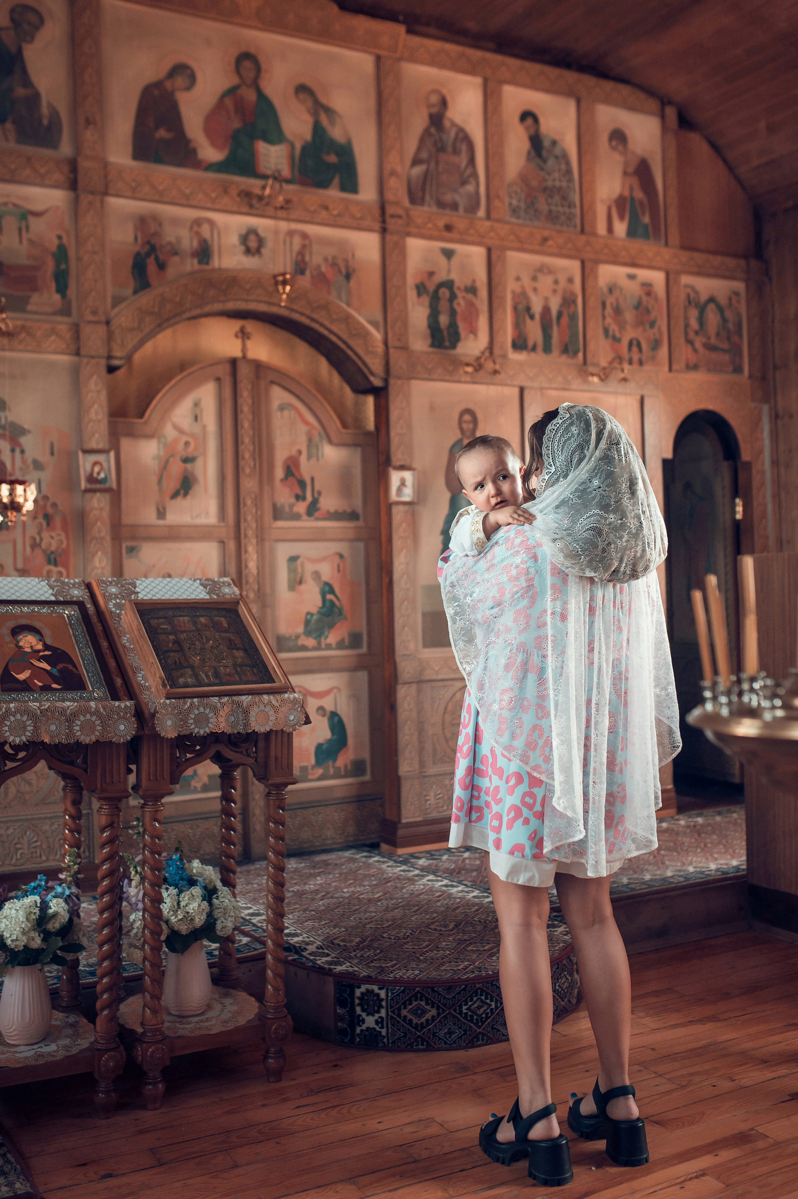 Церковь Покрова Пресвятой Богородицы в Полянах. Семейный фотограф Олеся Батурина Рязань