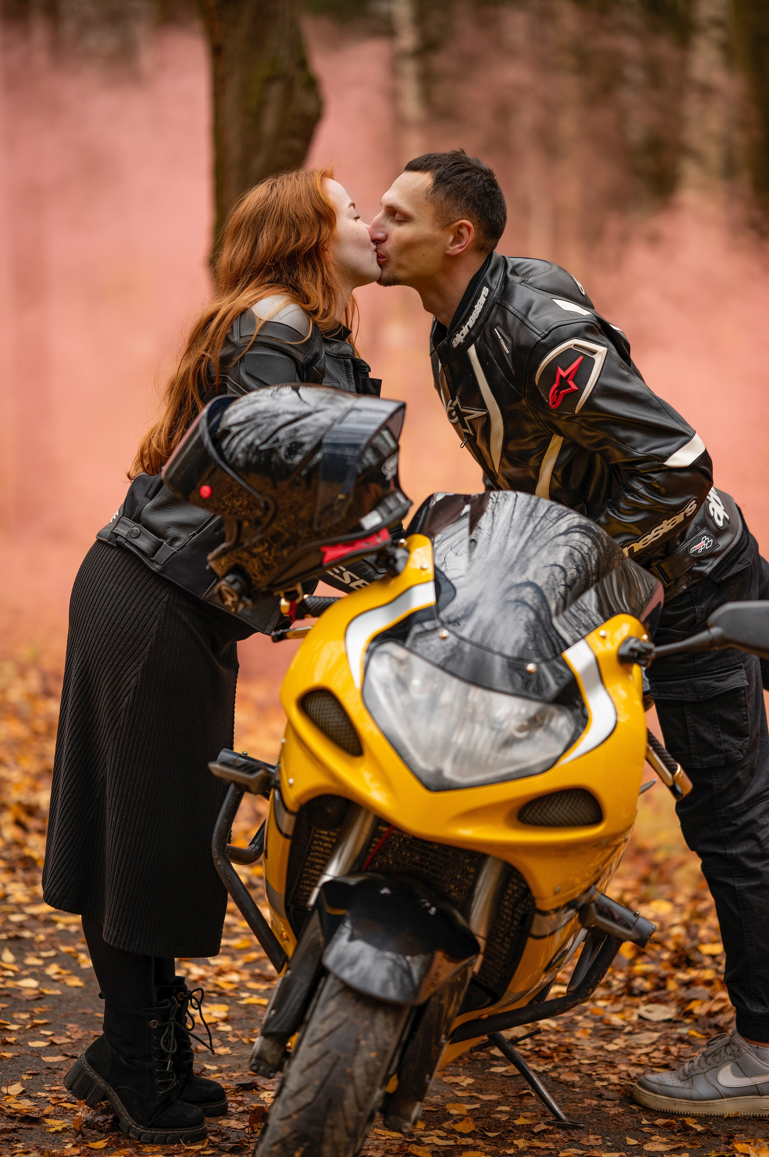 Мото-семья в ожидании. Творческий фотограф Вологда