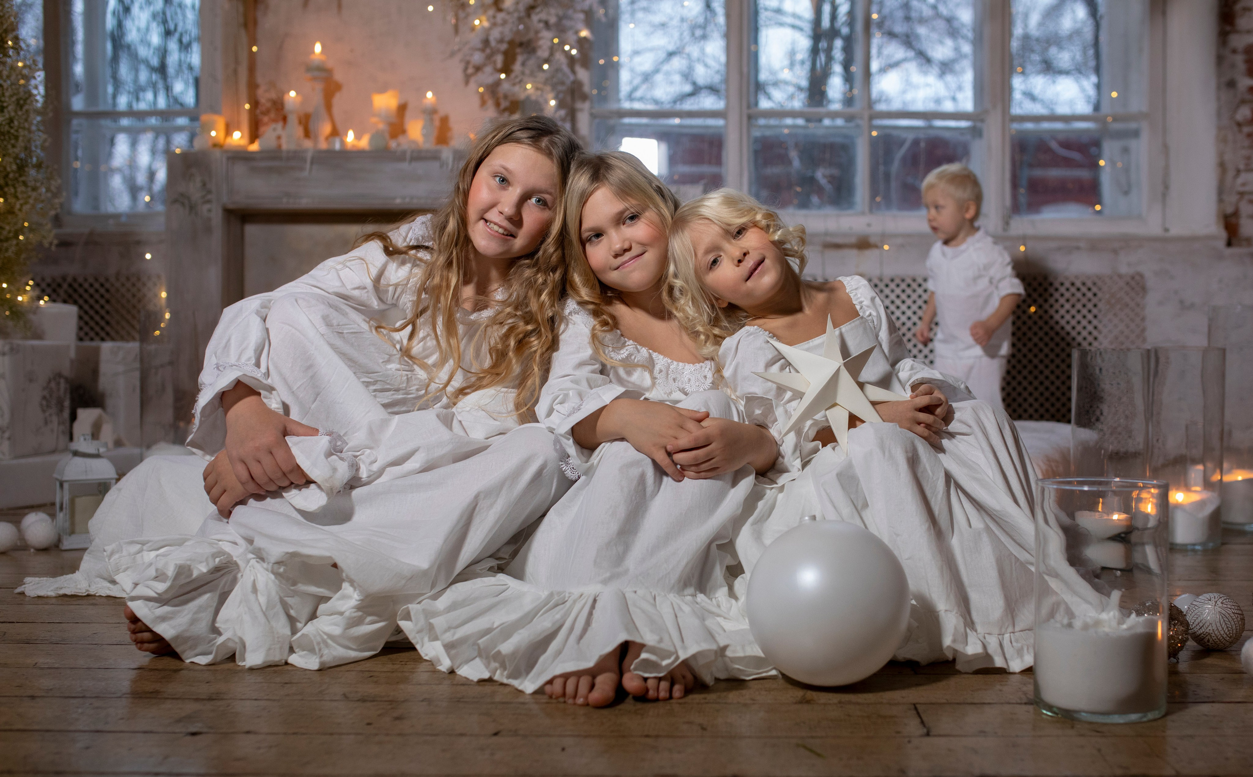 Новогодняя фотосессия Анны с детьми. Арт- фотограф Москва