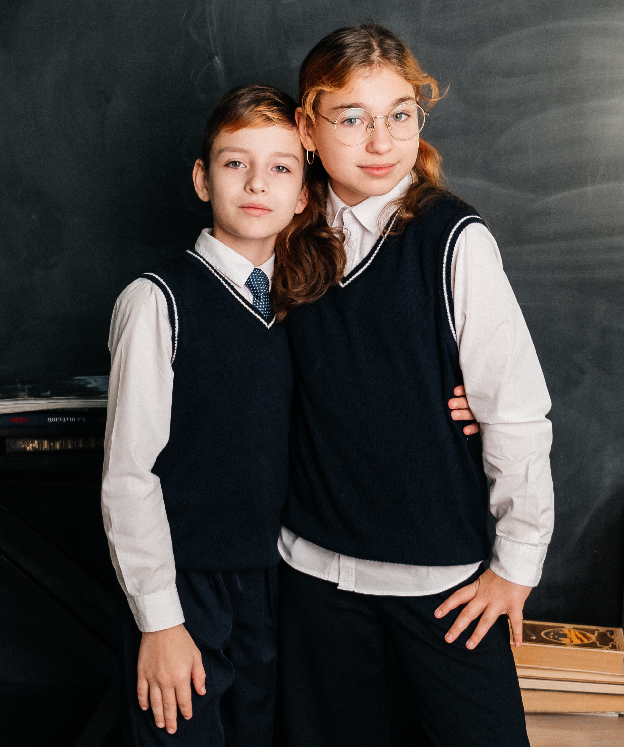 Весёлая школьная фотосессия