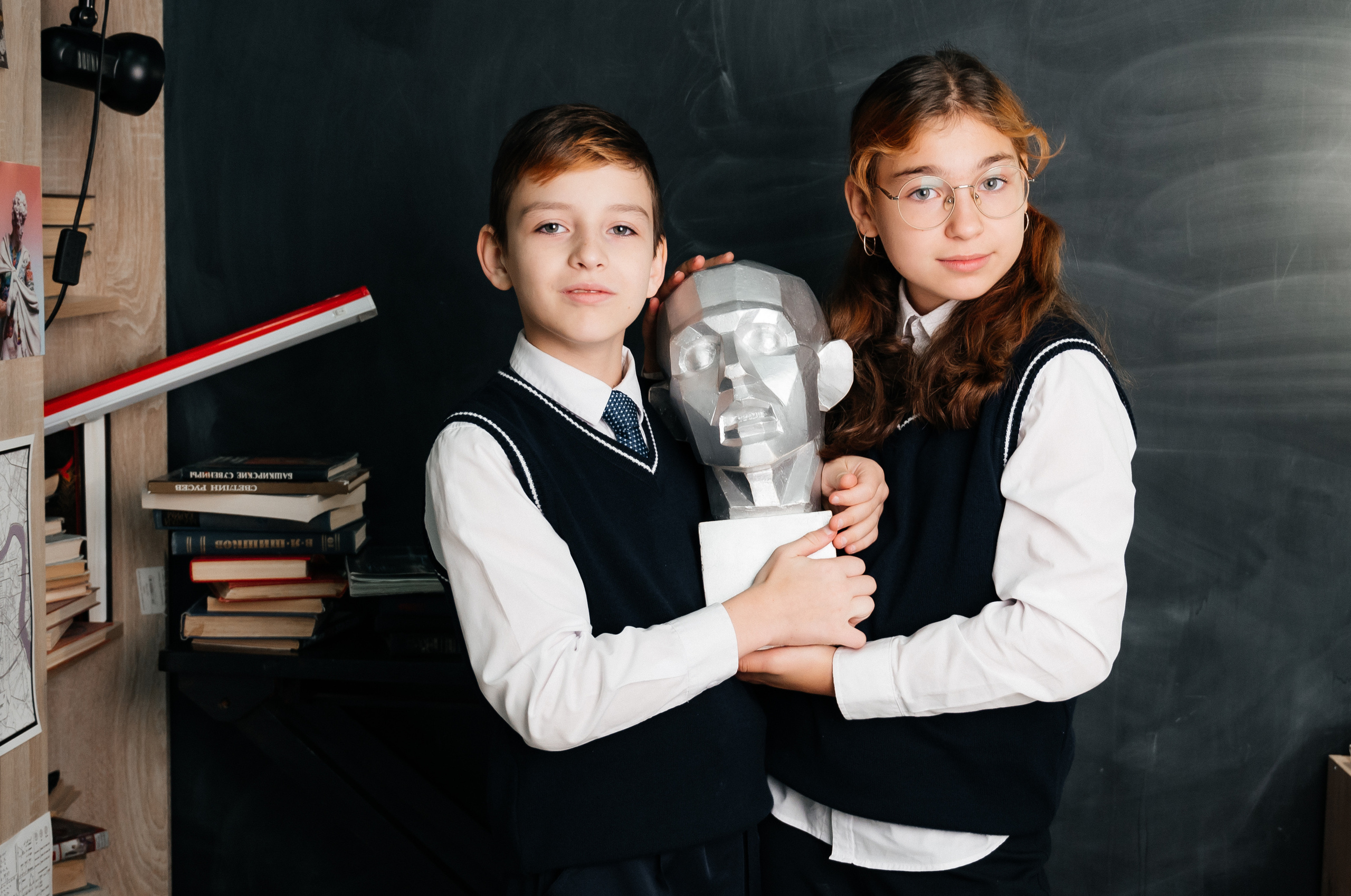 Весёлая школьная фотосессия