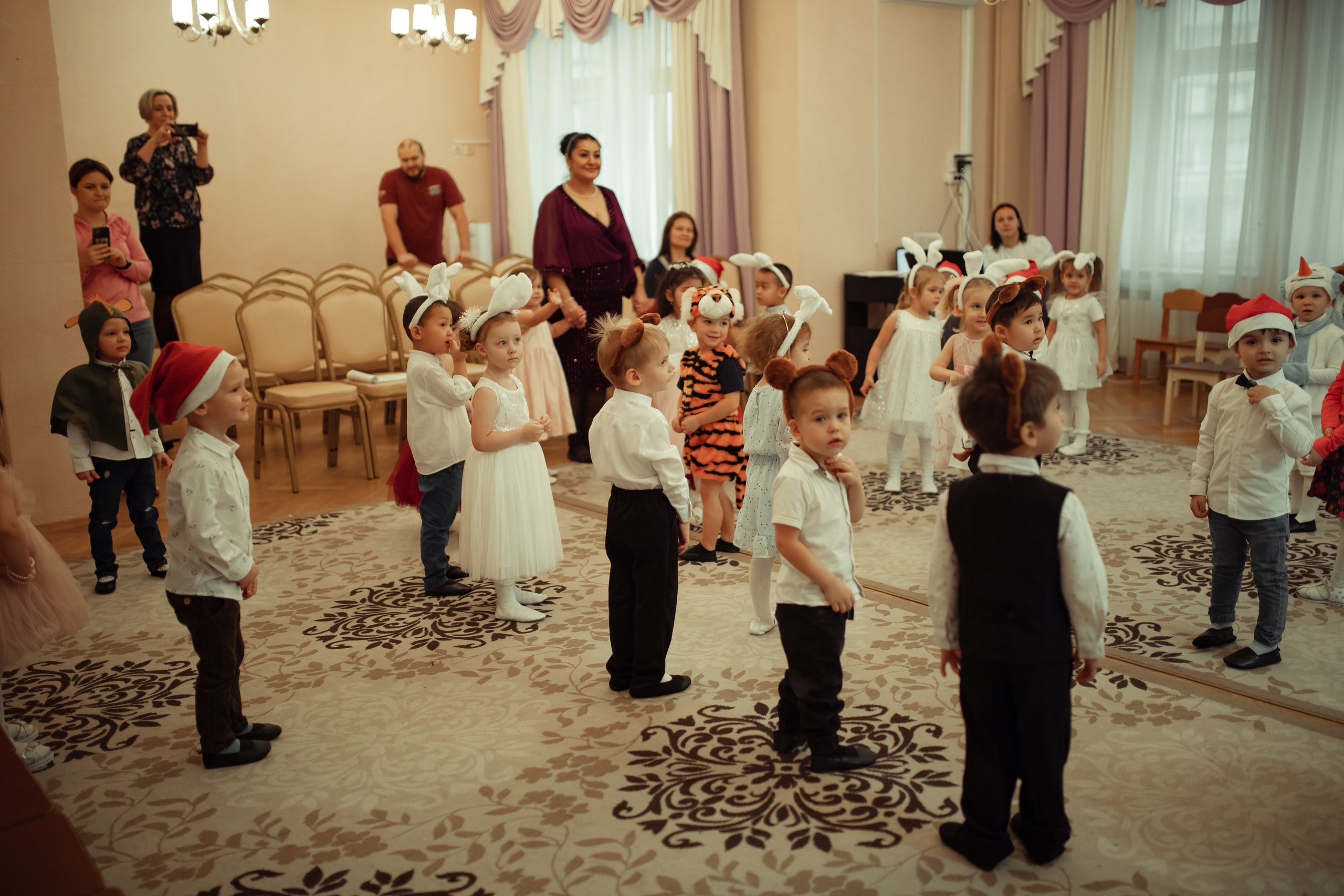 Новогодний утренник в детском саду. Семейный и детский фотограф в Москве Дорогова Екатерина