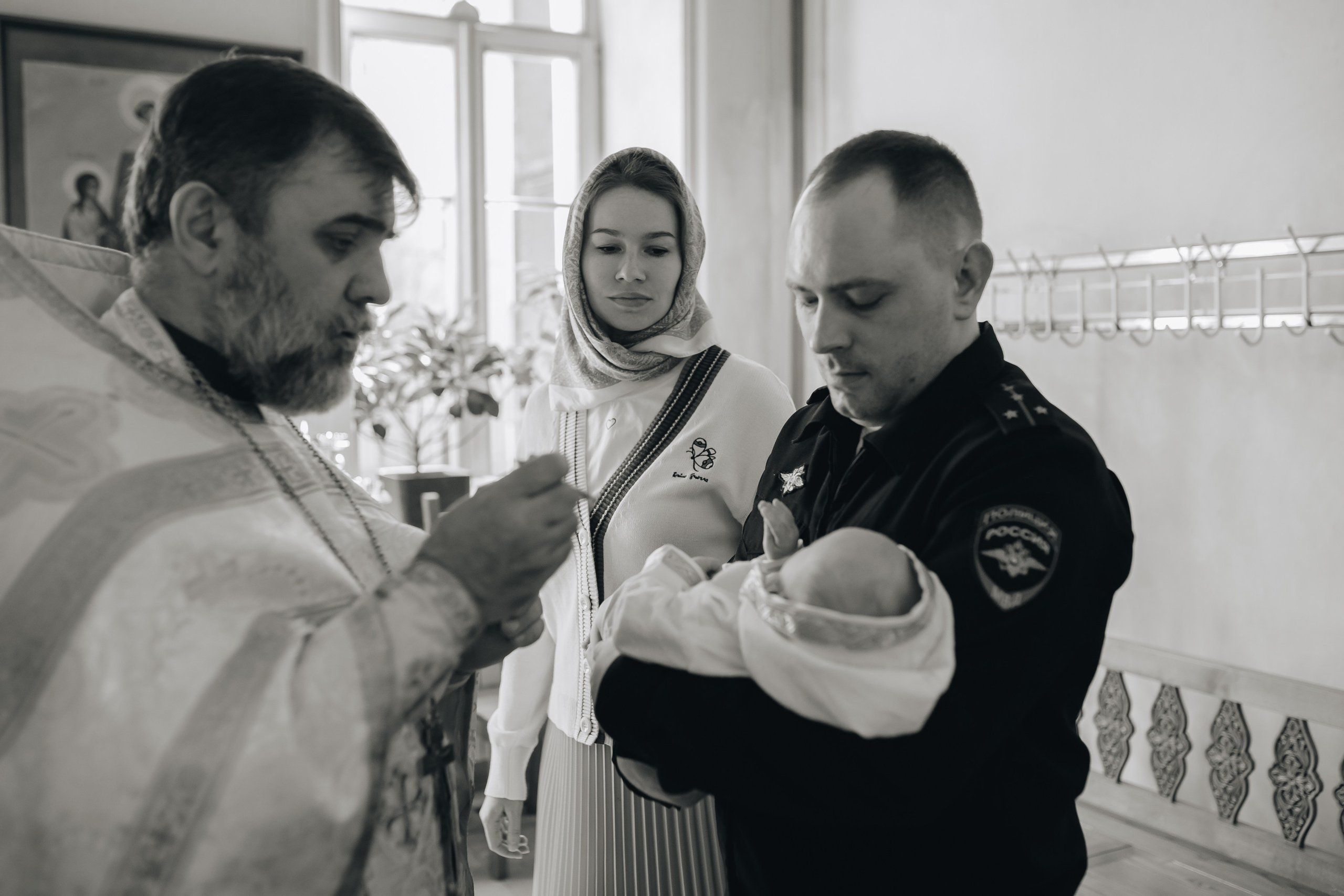 Крещение в светлом Храме. Семейный и детский фотограф в Москве Дорогова Екатерина
