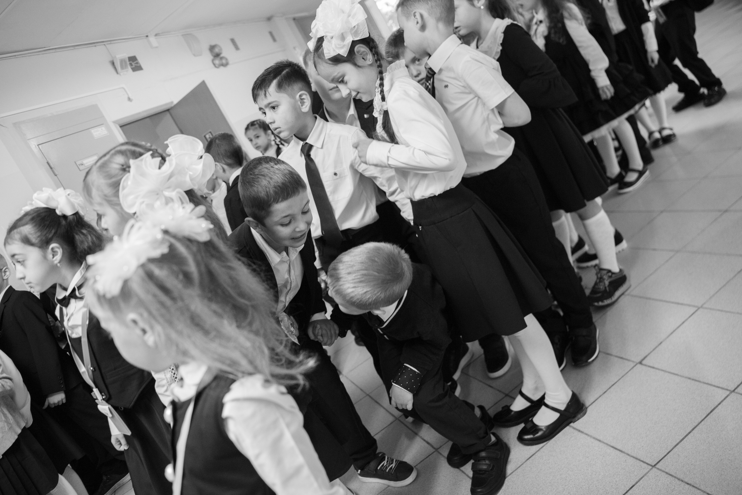 Репортажная съемка первого сентября для первоклассников. Семейный и школьный фотограф в Москве Анна Ткач