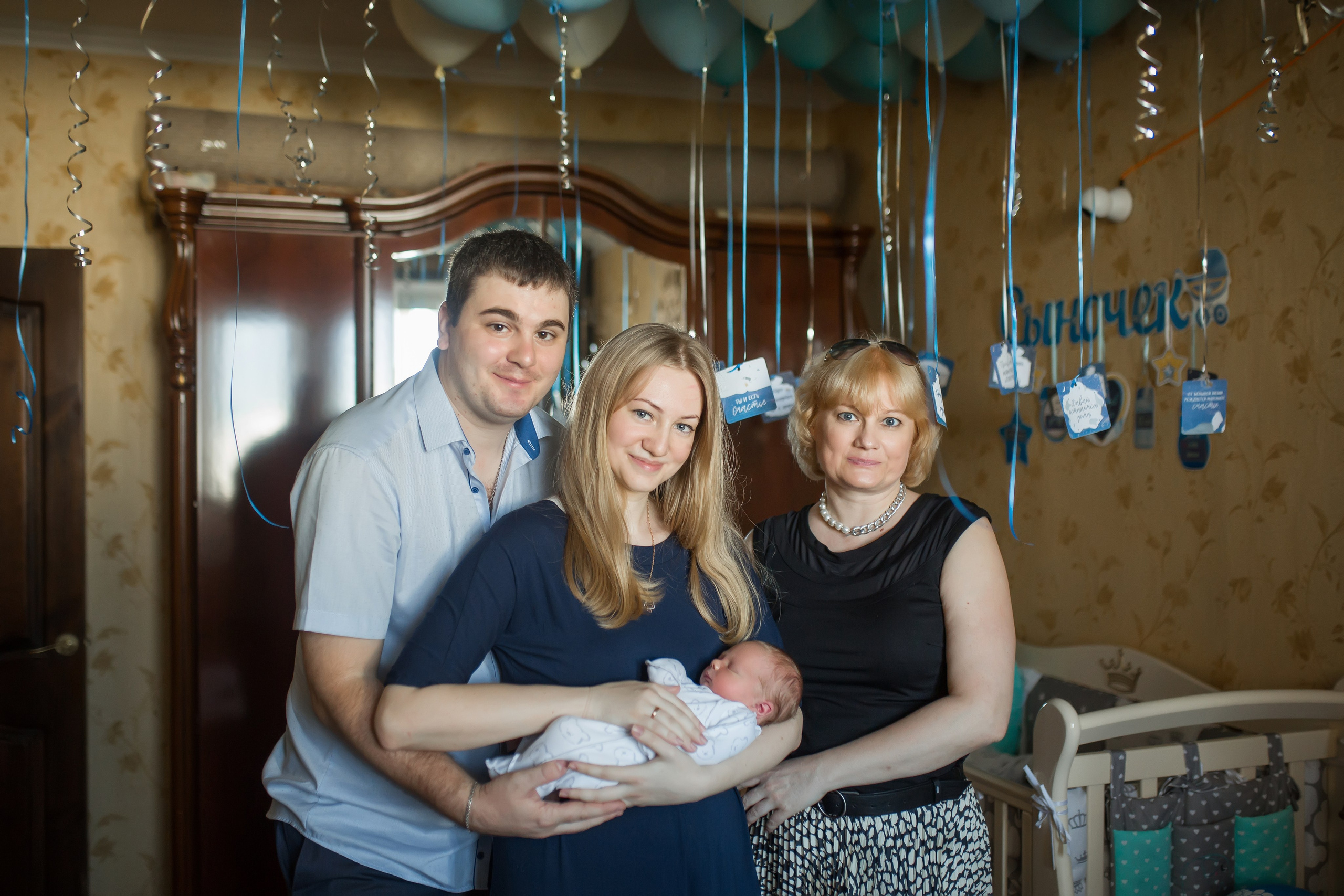 Выписка Владислава. Фотограф на Крещение, семейный фотограф в Москве