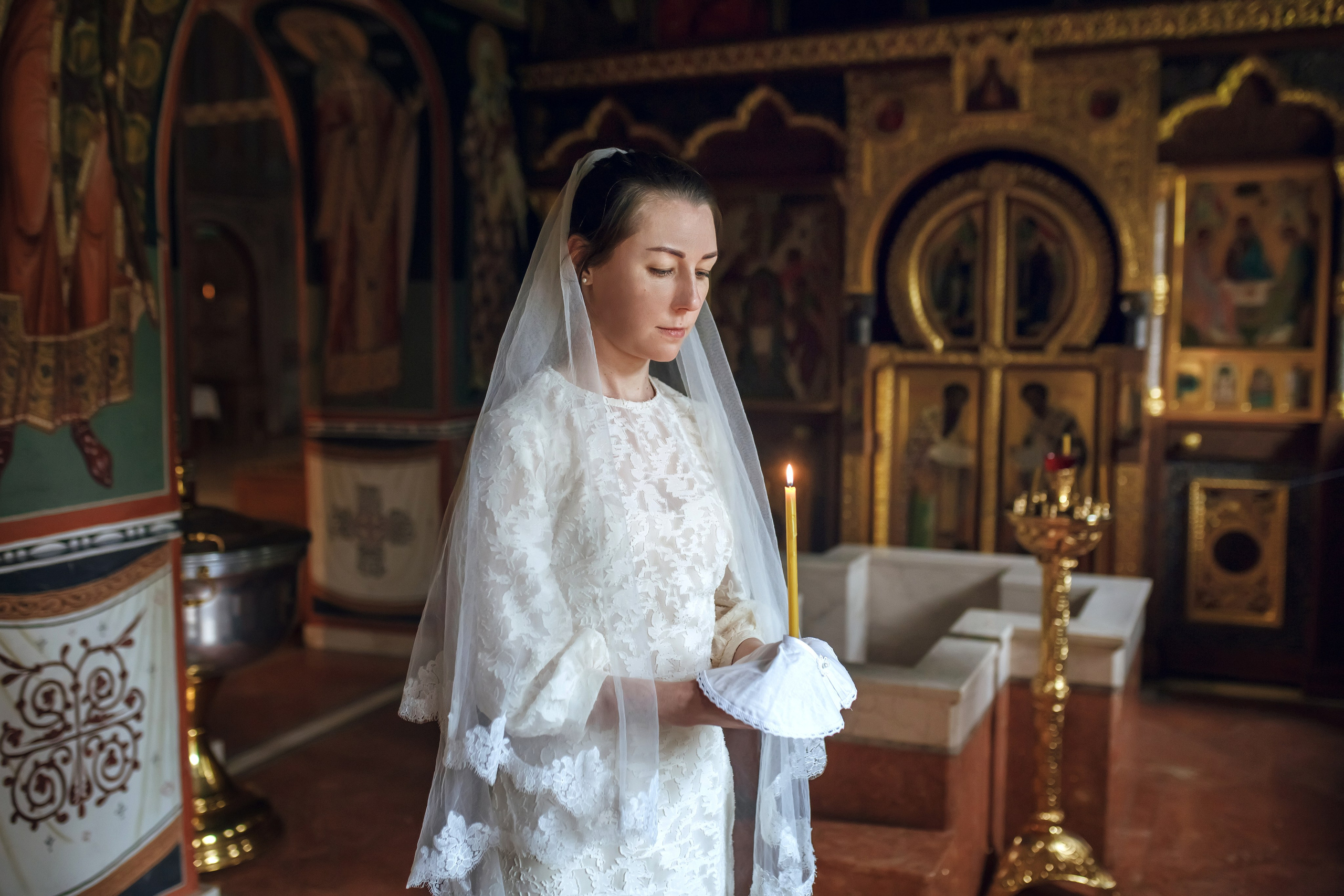 Венчание Андрея и Елены. Фотограф на Крещение, семейный фотограф в Москве