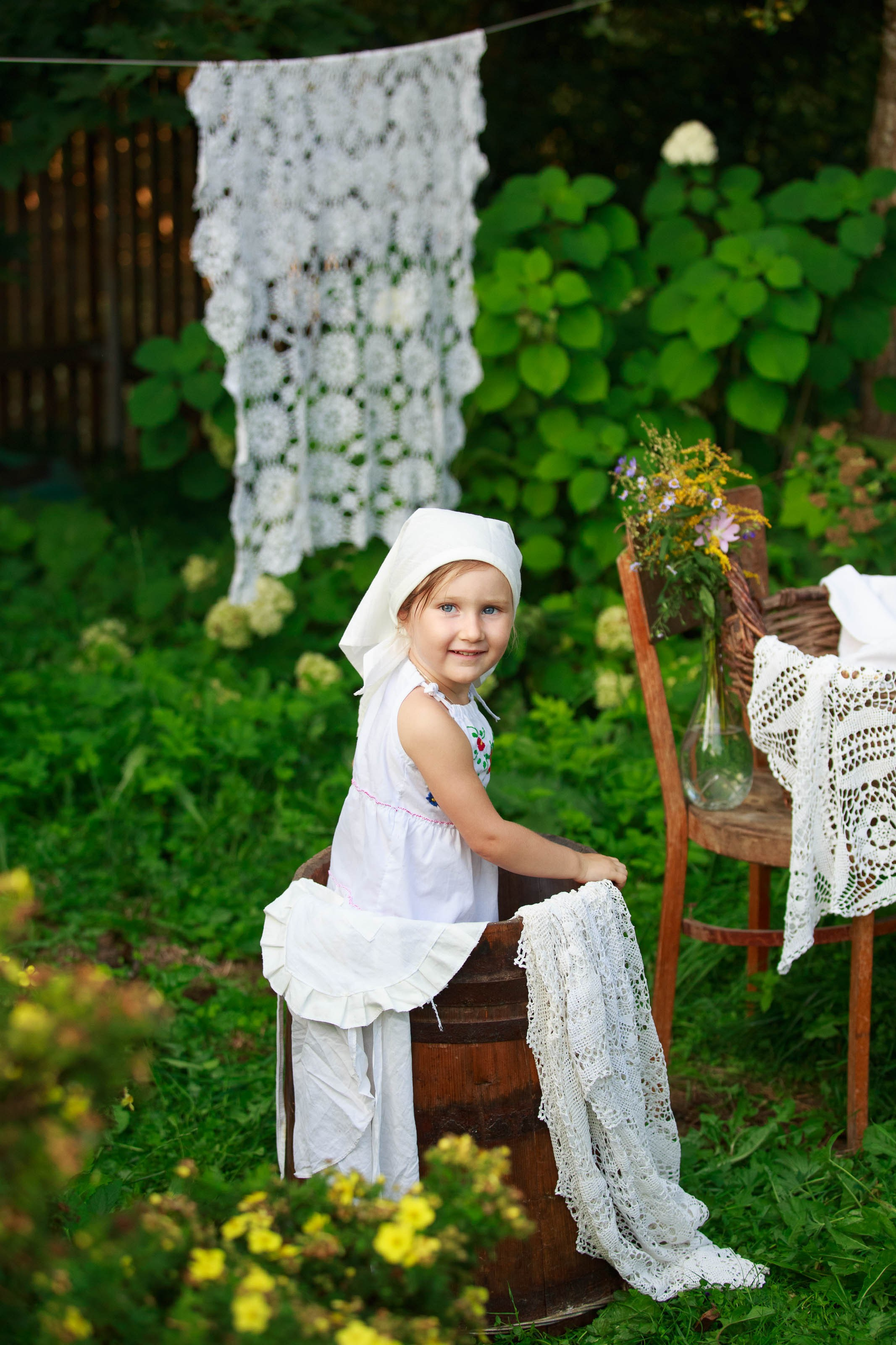 Проект «Ретро стирка на реке». Семейный и детский фотограф в Москве Мария Быкова