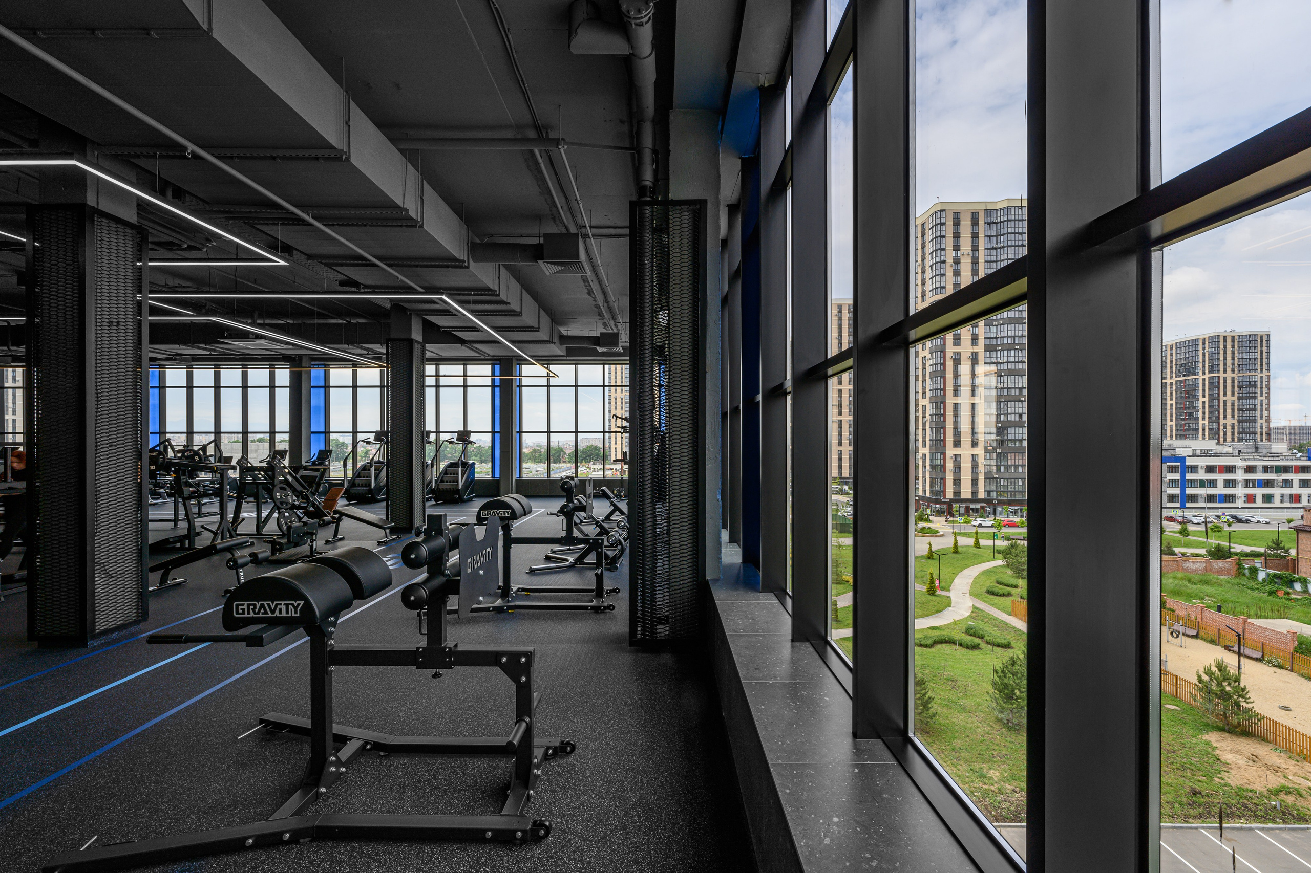 Flame fitness. Интерьерный фотограф Краснодар Денис Педань