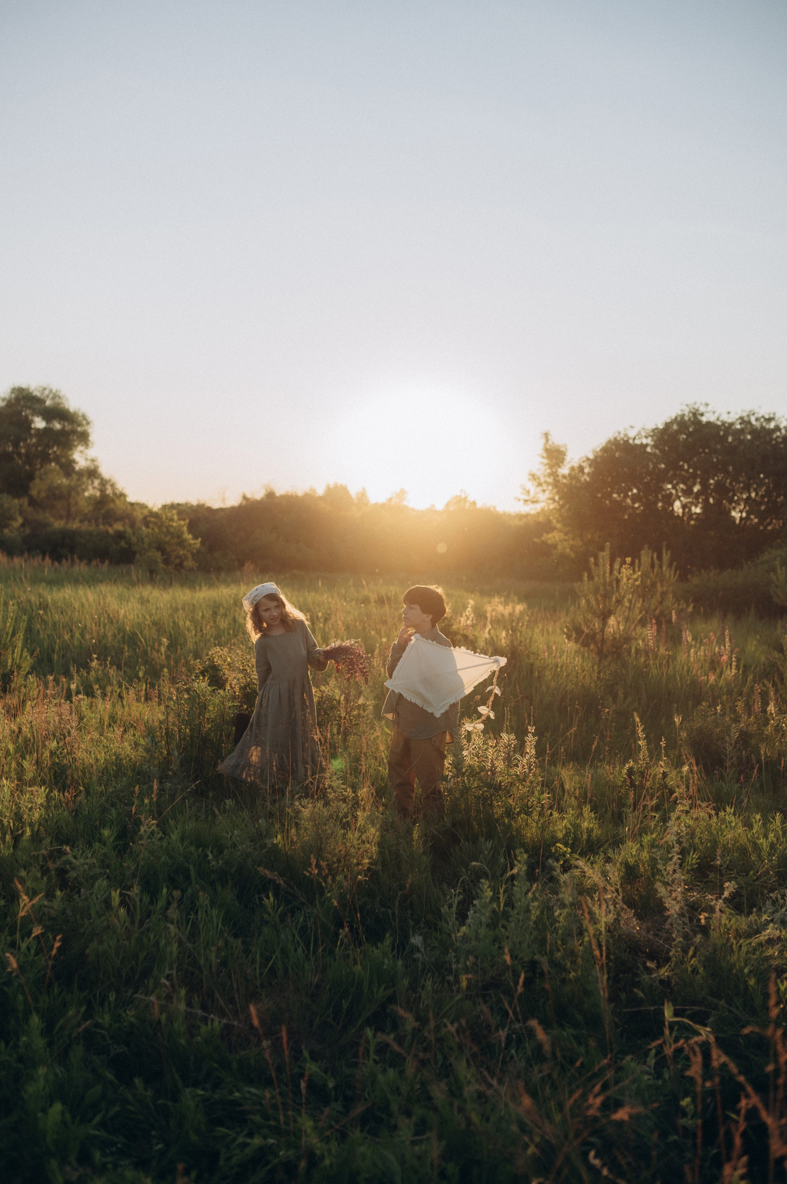 Соня и Захар — первая любовь и воздушный змей. Фотограф Мария Стрелкова