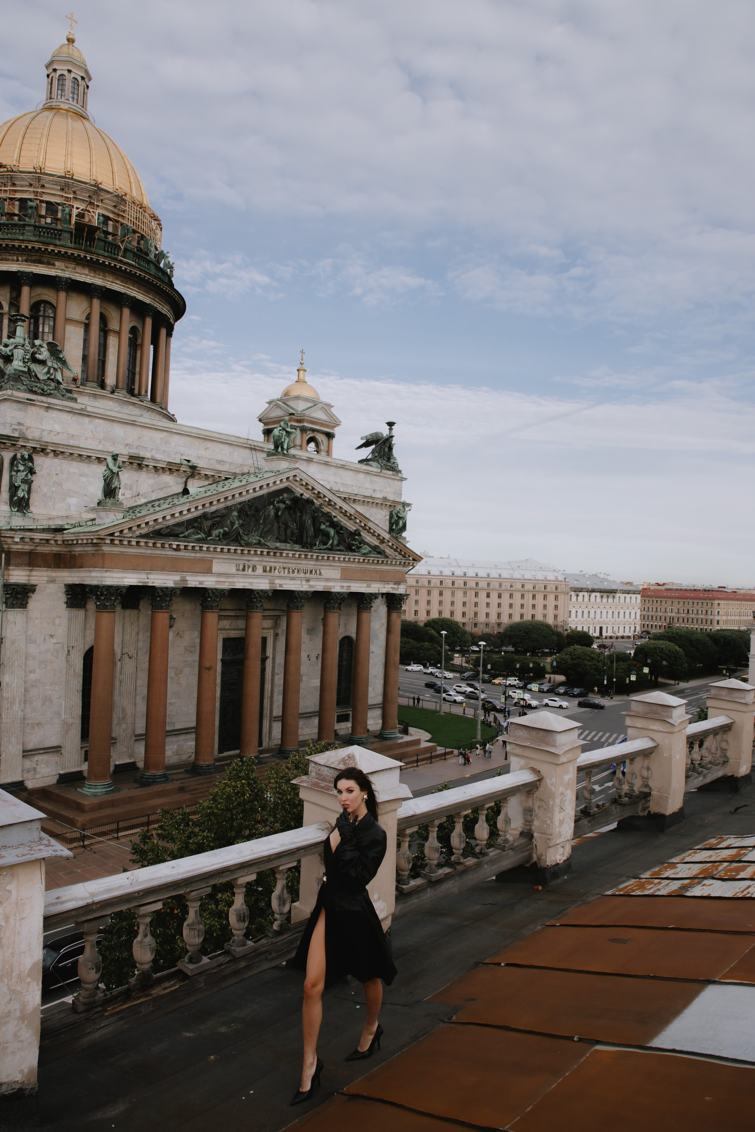 Вероника (съемка на крыше). Фотограф в Москве и Санкт-Петербурге Дарина