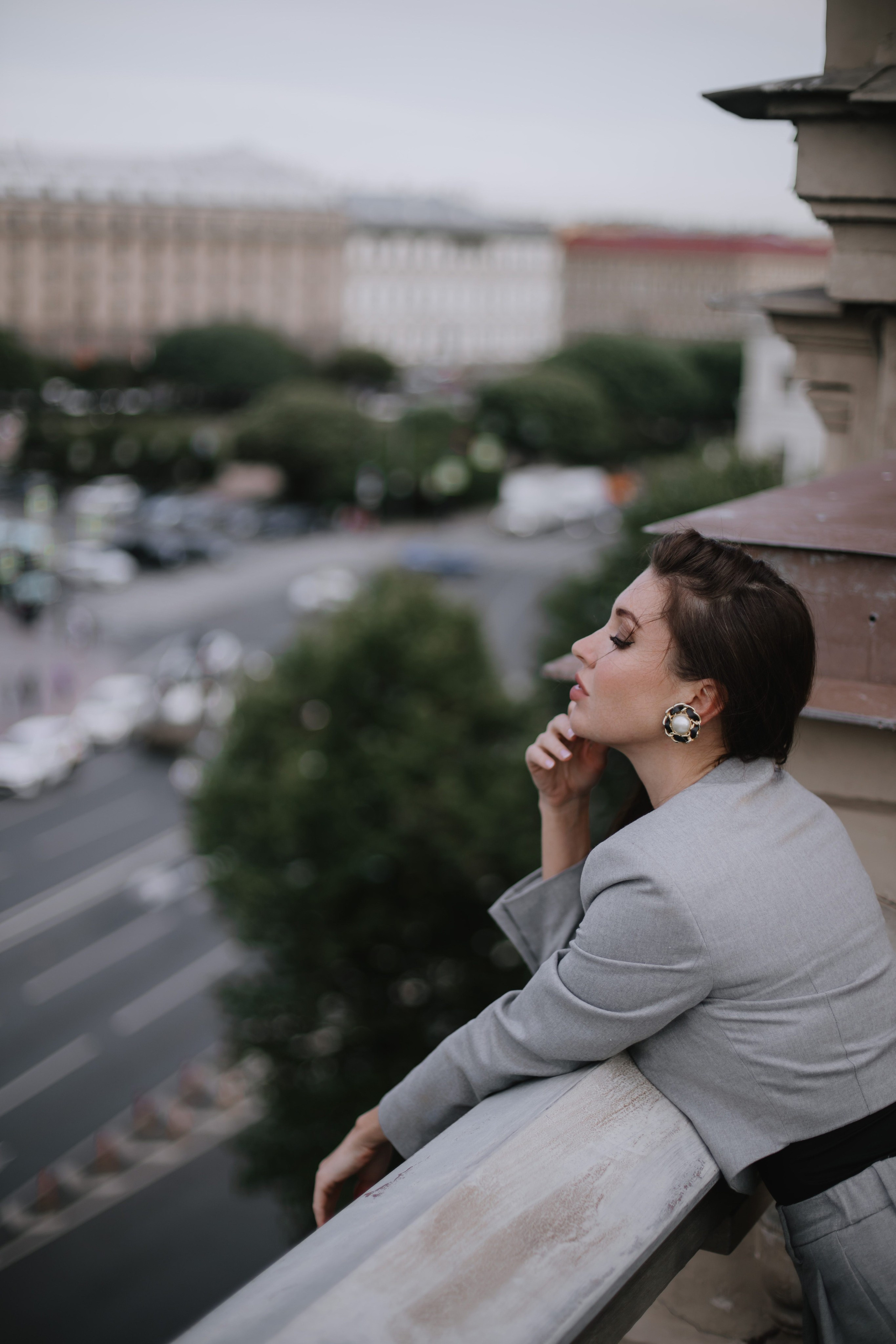 Вероника (съемка на крыше). Фотограф в Москве и Санкт-Петербурге Дарина