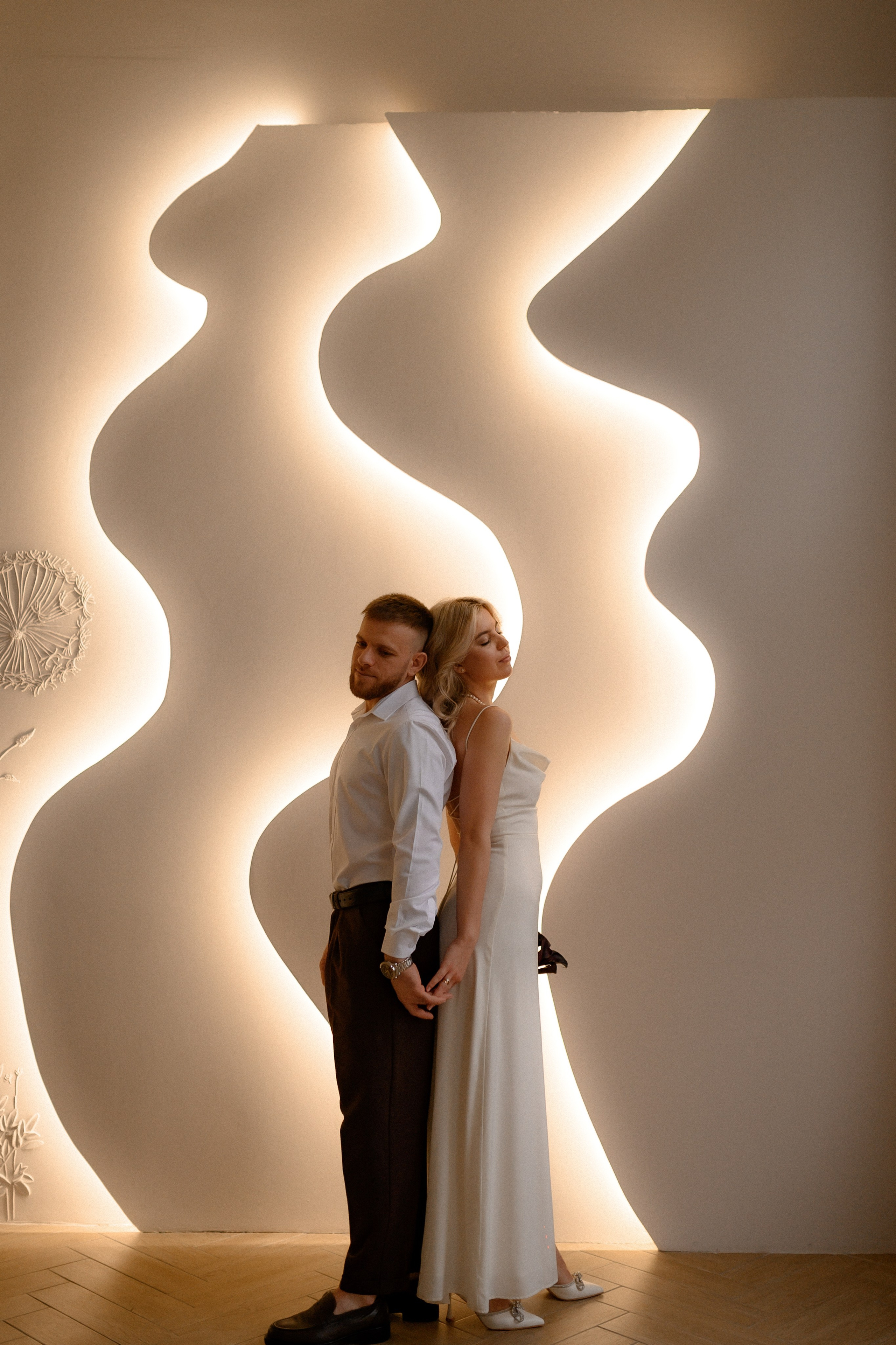 Коля и Алёна в студии. Семейный и свадебный lifestyle-фотограф в Москве Мария Петрова