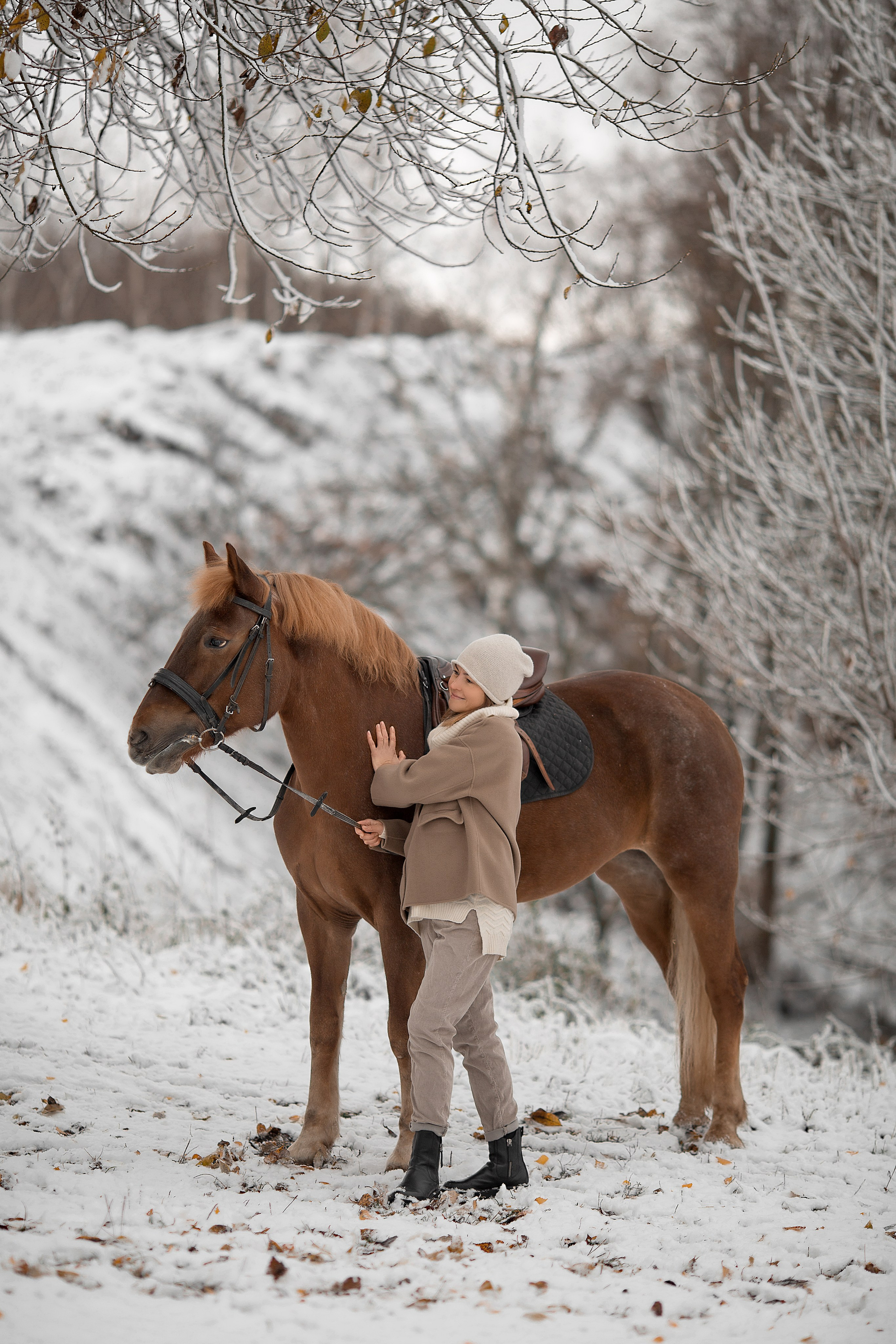 Екатерина и Радуга. Фотосессия с лошадьми в Нижнем Новгороде