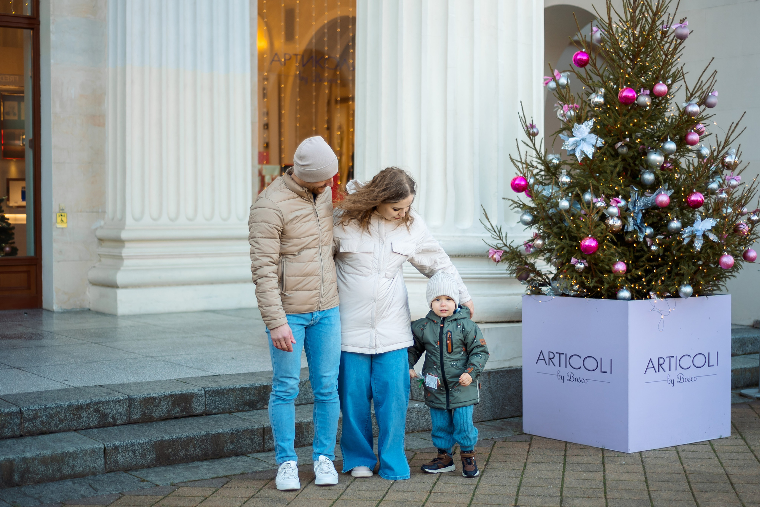 Новогодний город. Семейный и женский фотограф Лоо Краснодар Сочи Энем Татьяна Трибурт