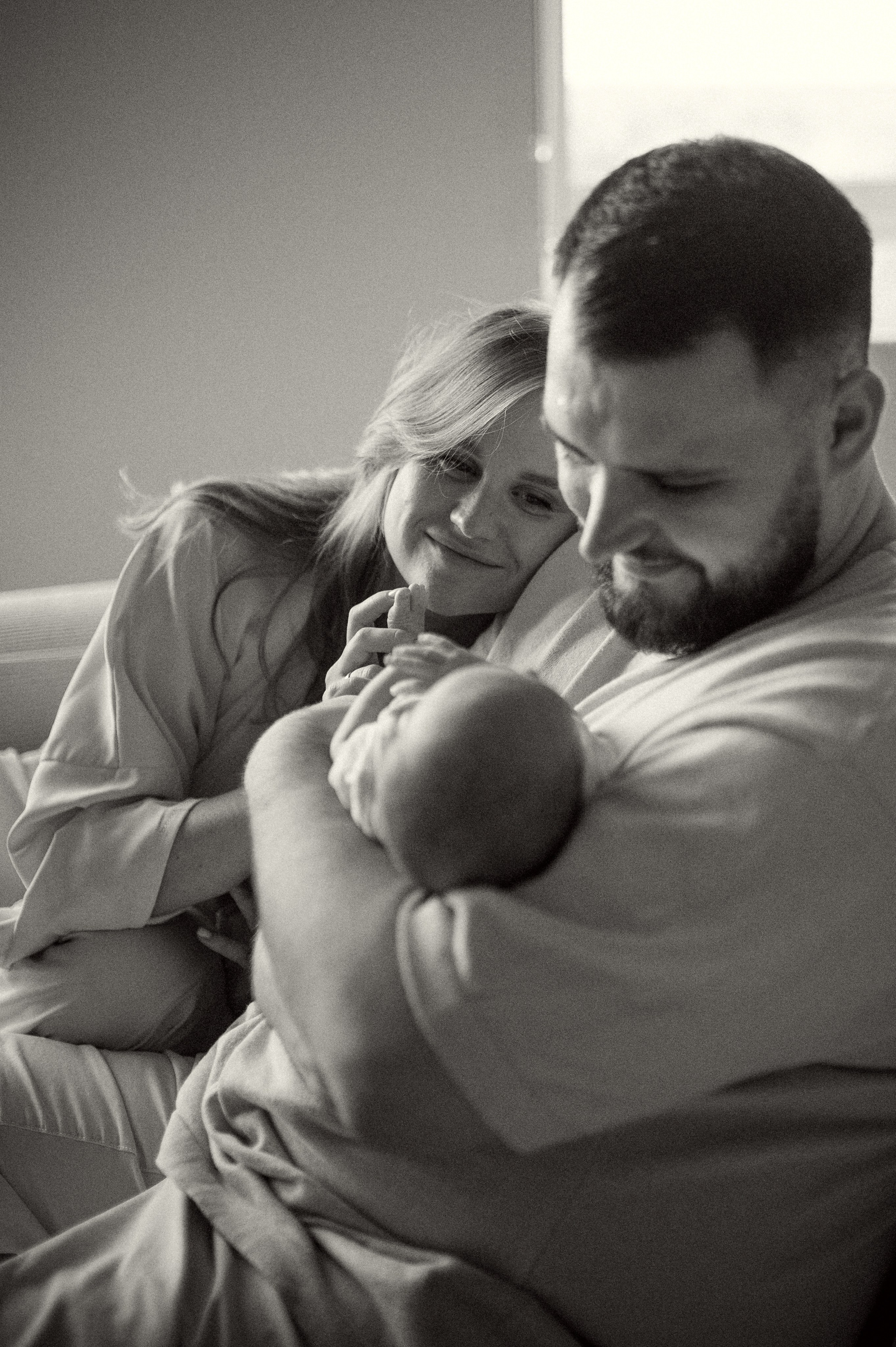 Ньюборн фотосессия в стиле лайфстайл Москва. Семейная фотосессия Бутово Москва фотограф Алина Морщагина