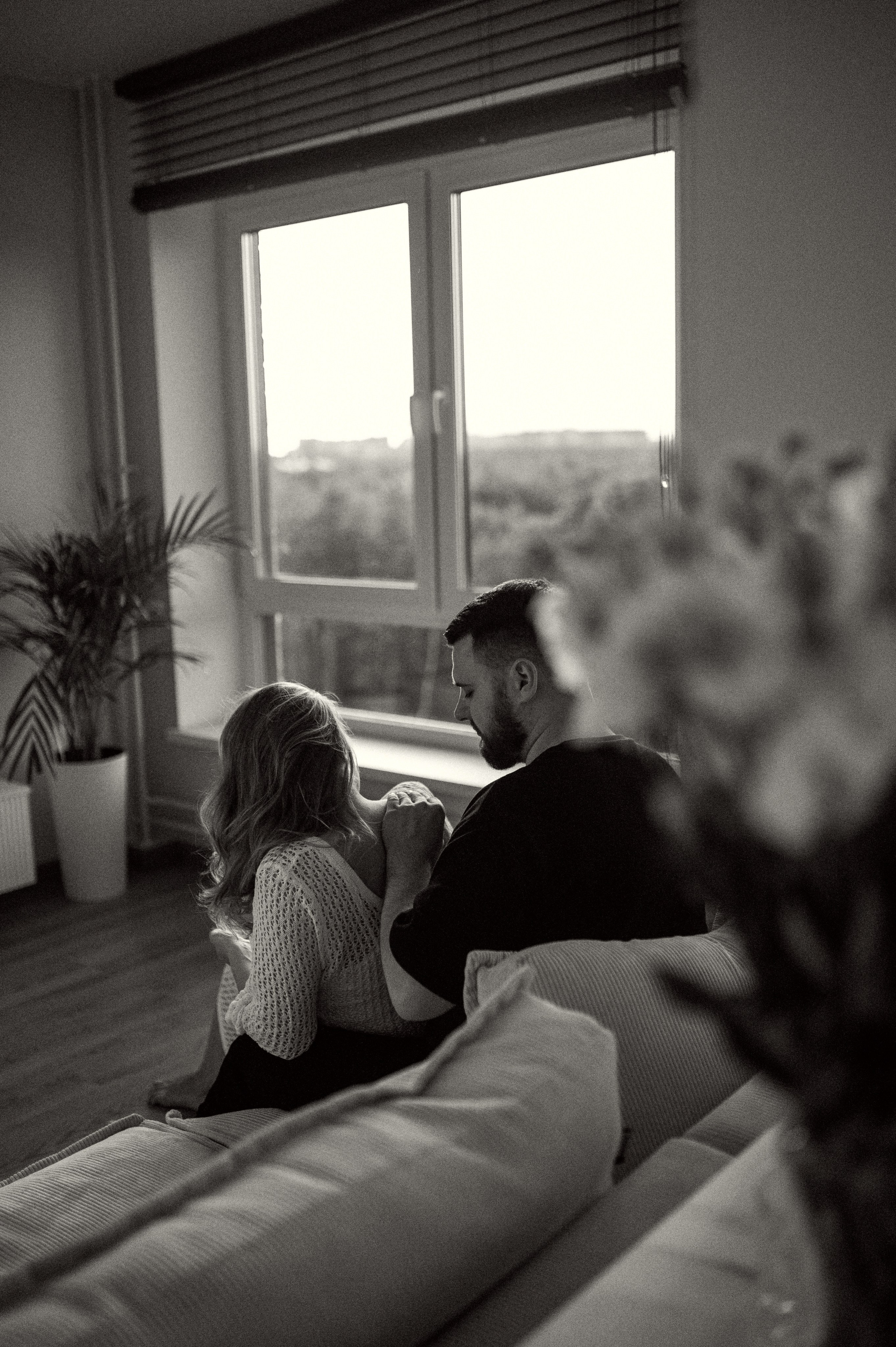 Домашняя фотосессия беременности. Семейная фотосессия Бутово Москва фотограф Алина Морщагина