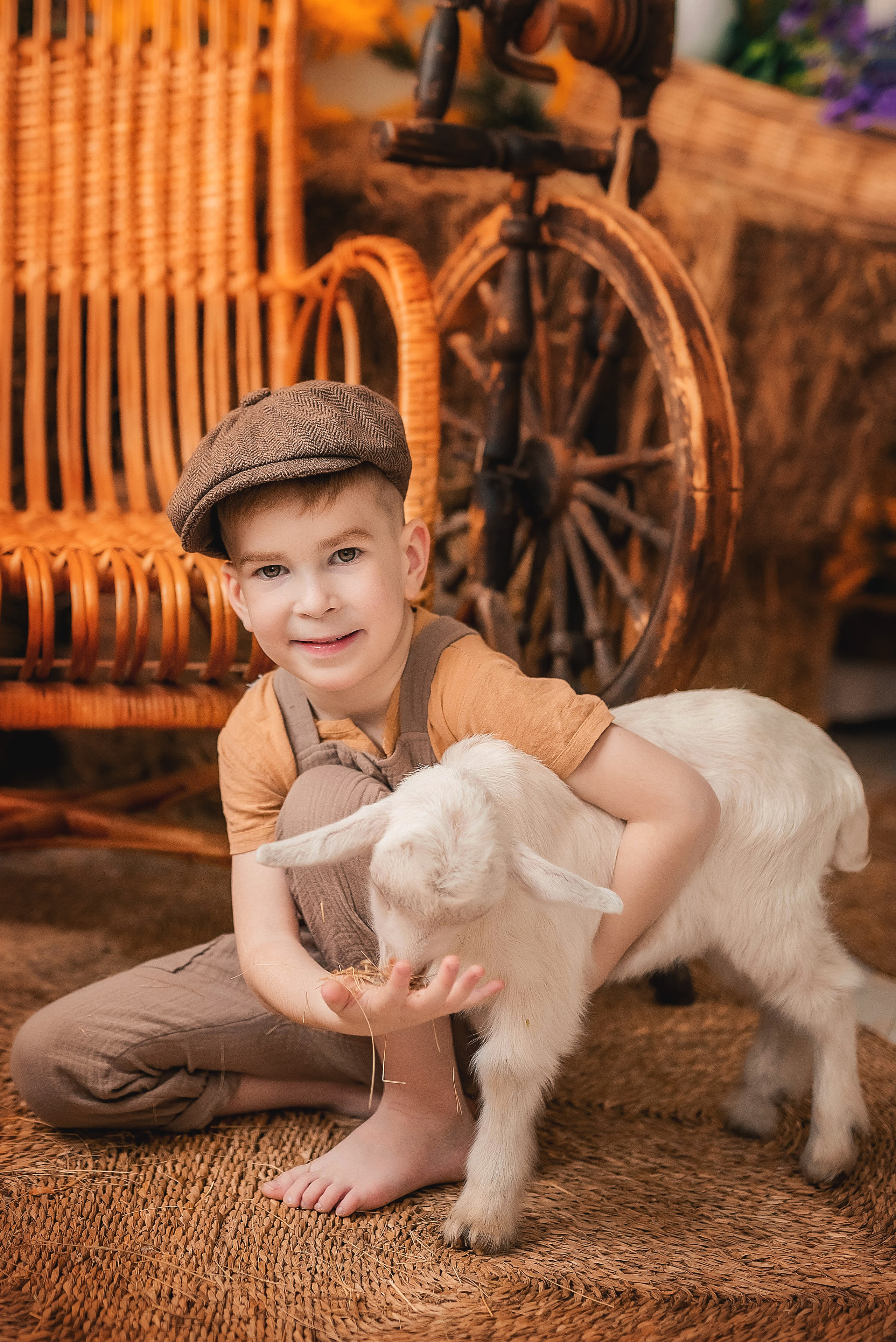 Фотосессия с козленком. Семейный, детский фотограф в Воронеже Анна Никитина