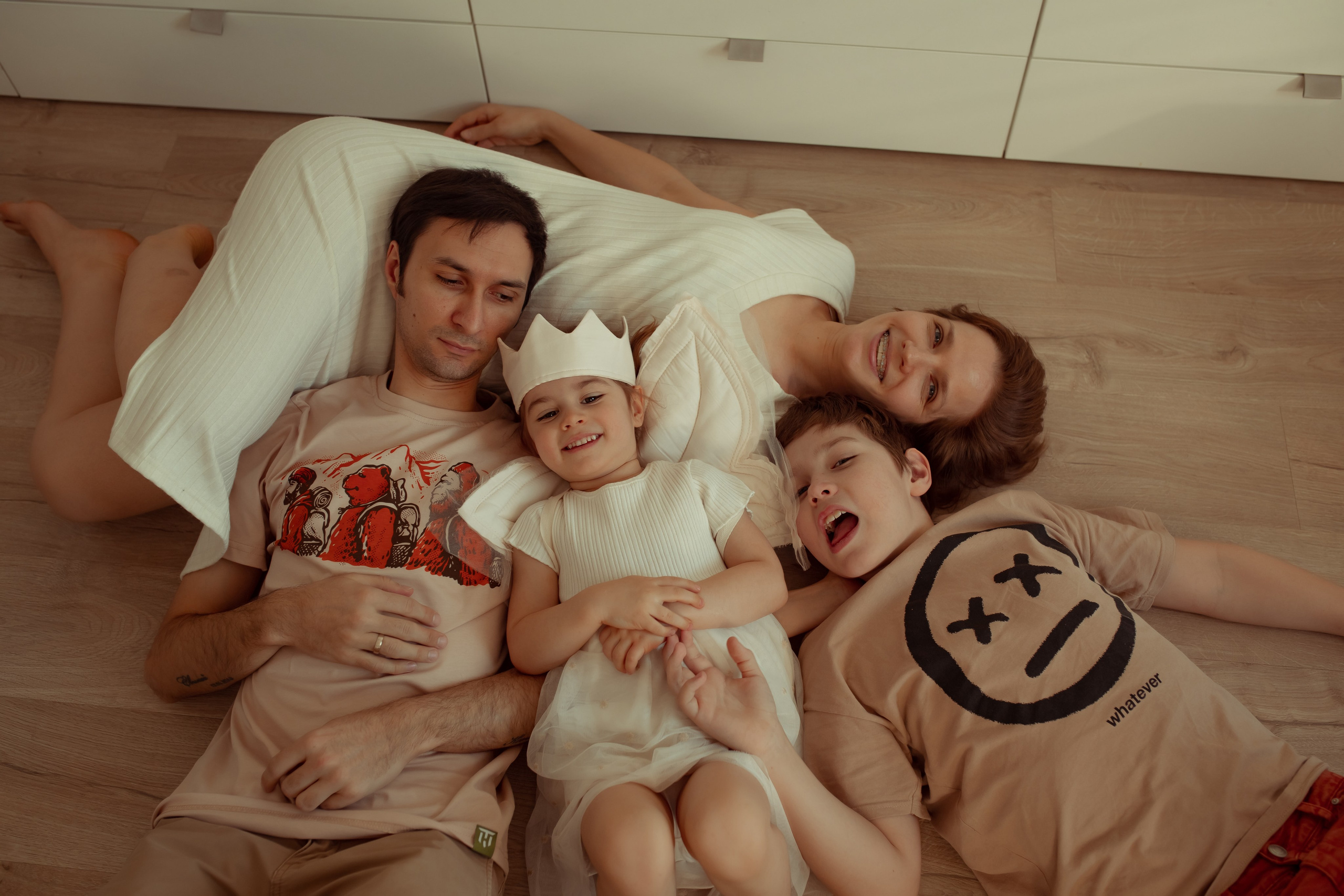 Александра, Максим, Евгений и Ксюша. Семейный и детский фотограф в Москве Дорогова Екатерина