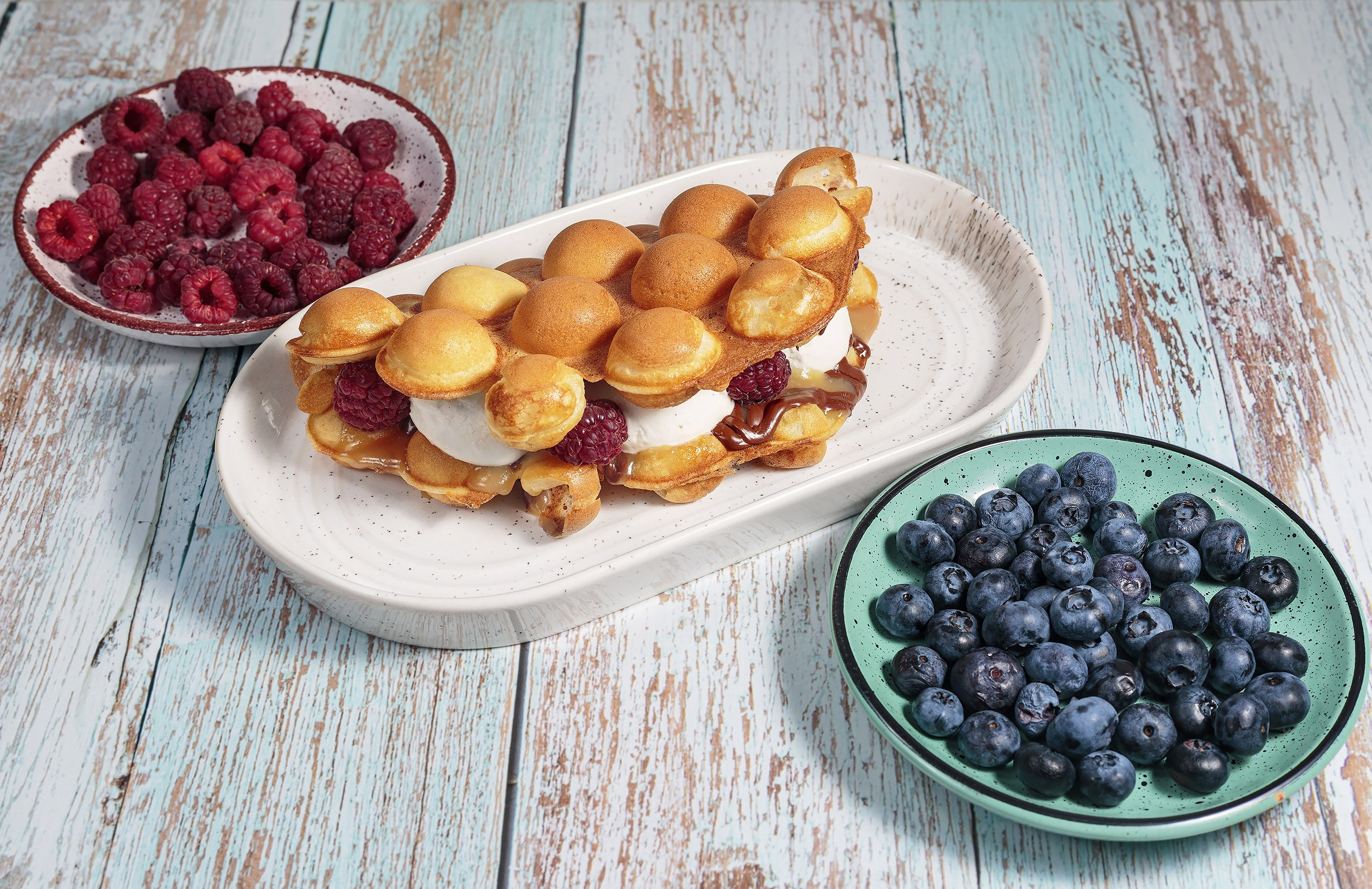 Гонконгская вафля в кофейне-кондитерской Konfi