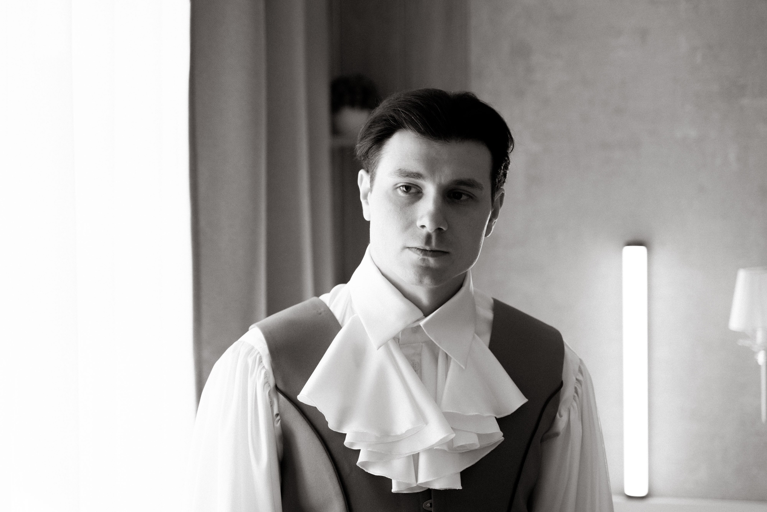 фотосессия сборов жениха