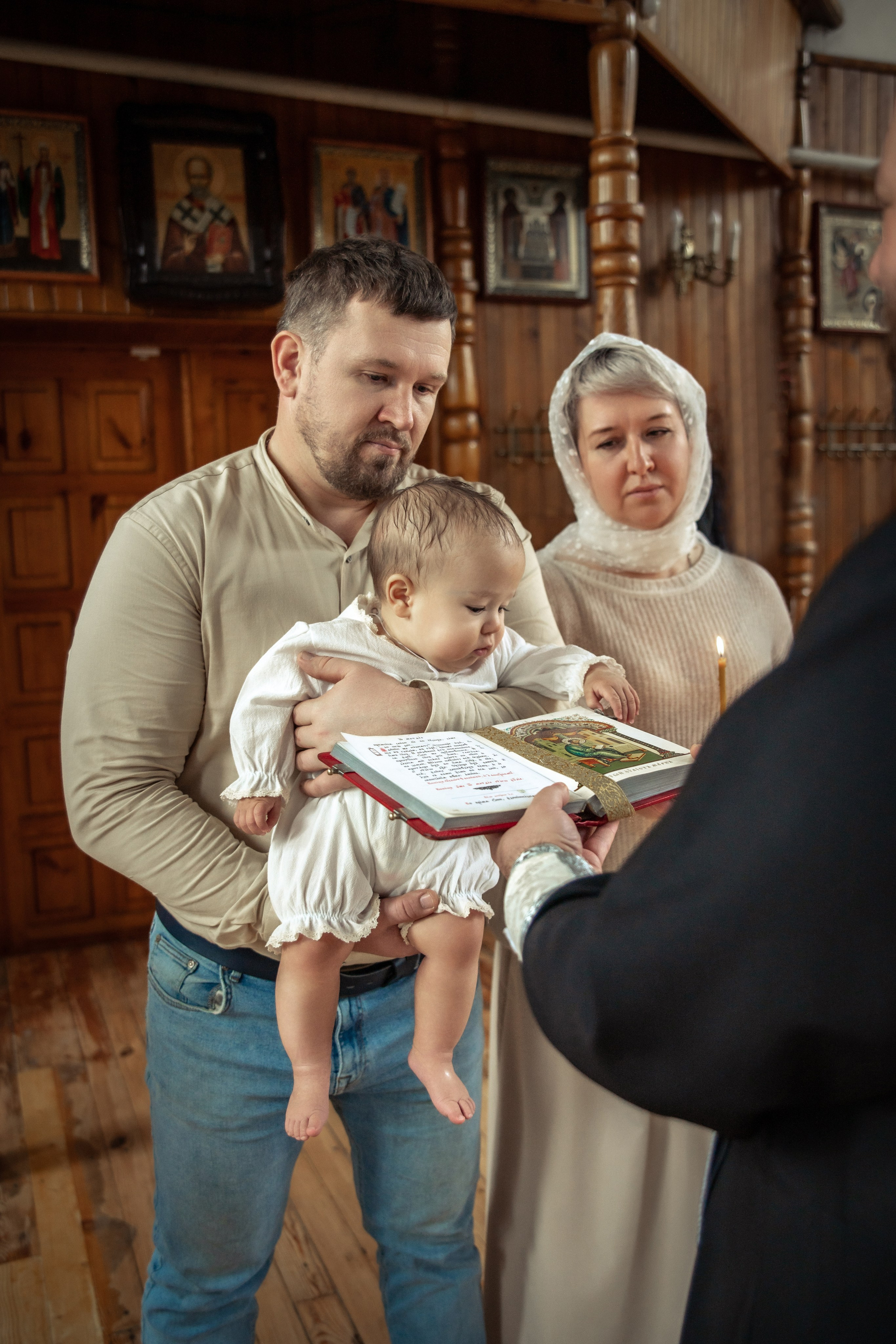 Таинство Крещения Геннадия, Храм Николая Чудотворца Краснослободск. Церковный, семейный и репортажный фотограф Волгоград, Волжский
