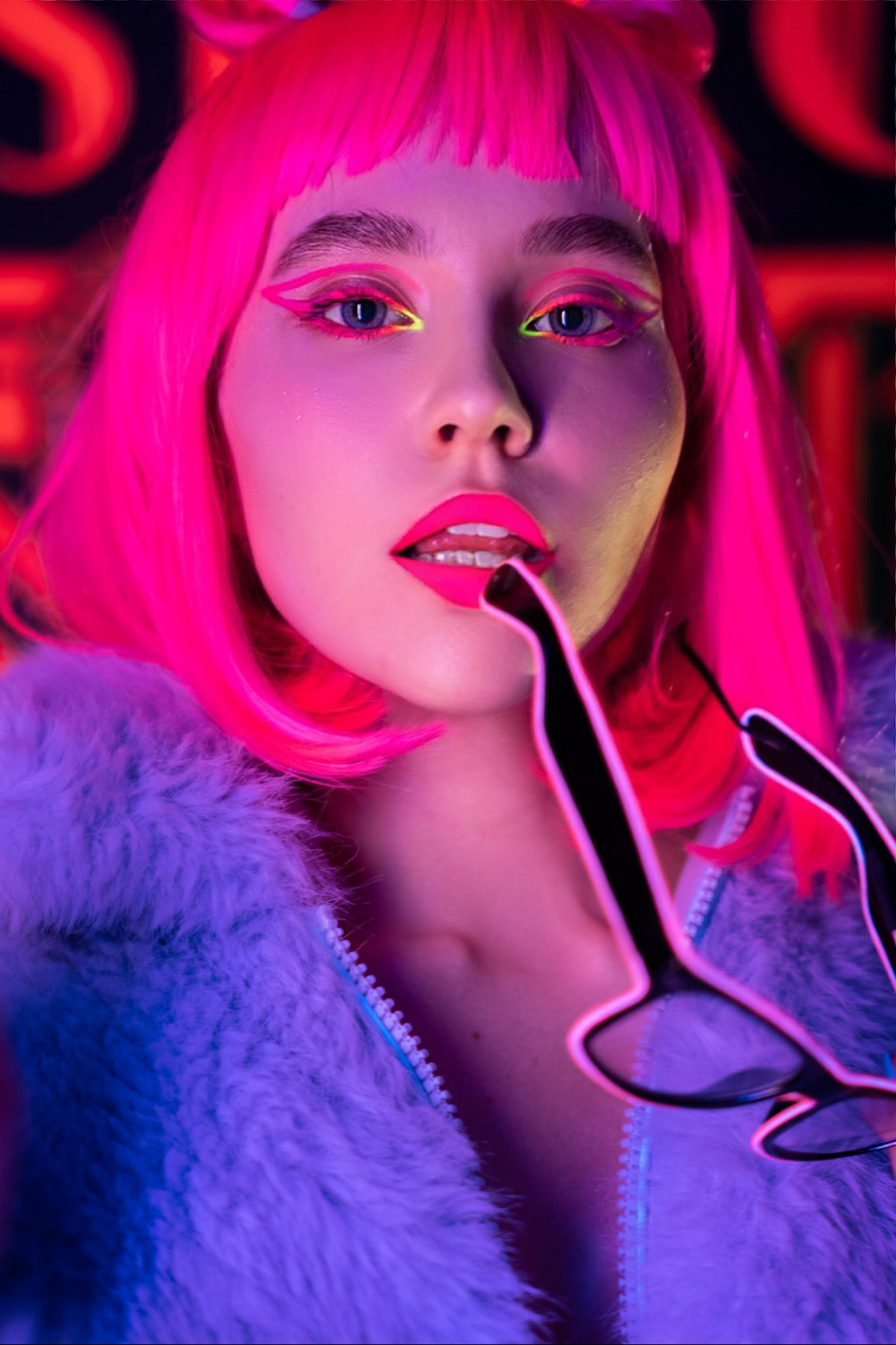 фотосессия в неоне 