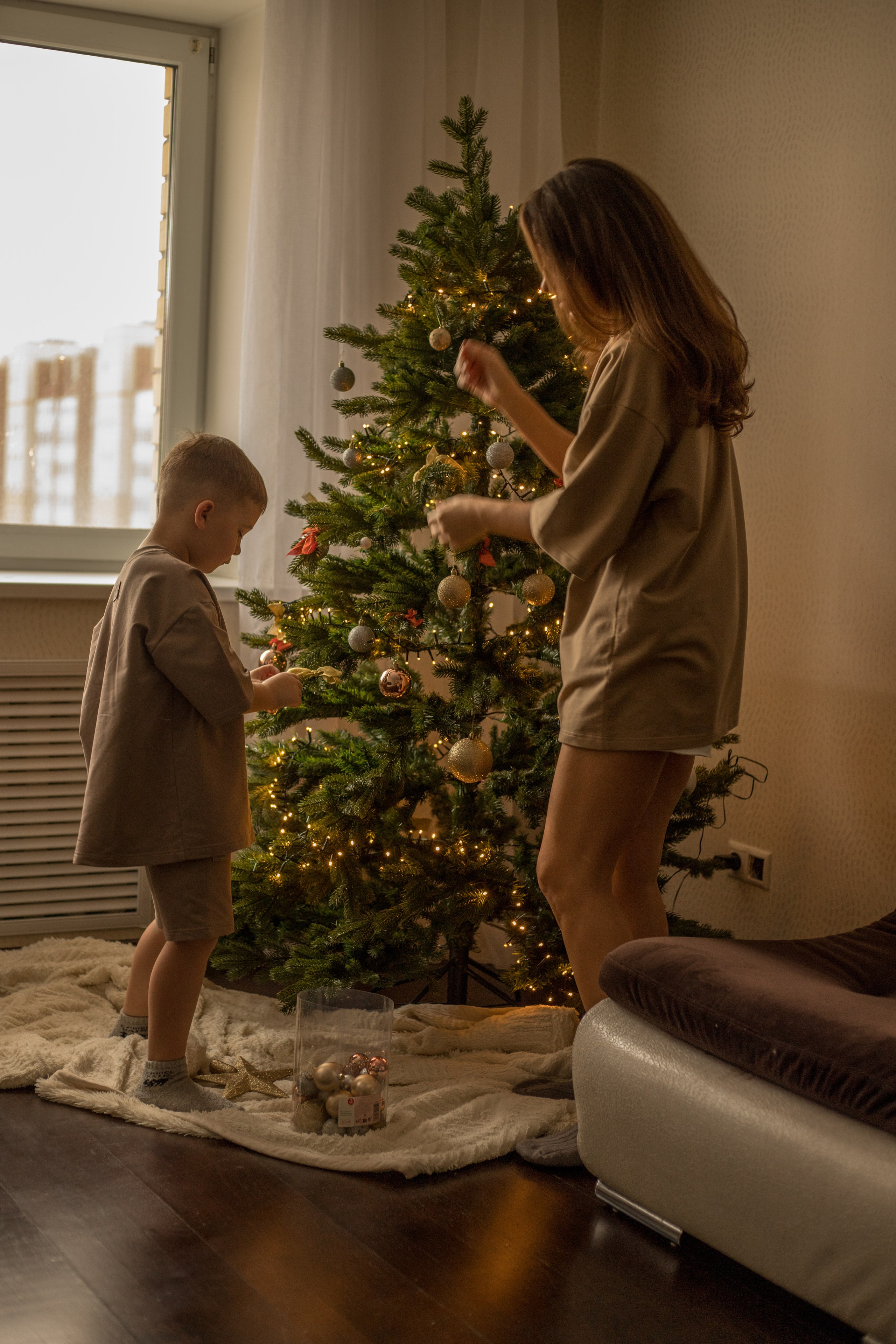 Новогодняя домашняя съемка в Тюмени. Венера Гайн. Репортажный фотограф  Тюмень. Обучение фотографии с 0