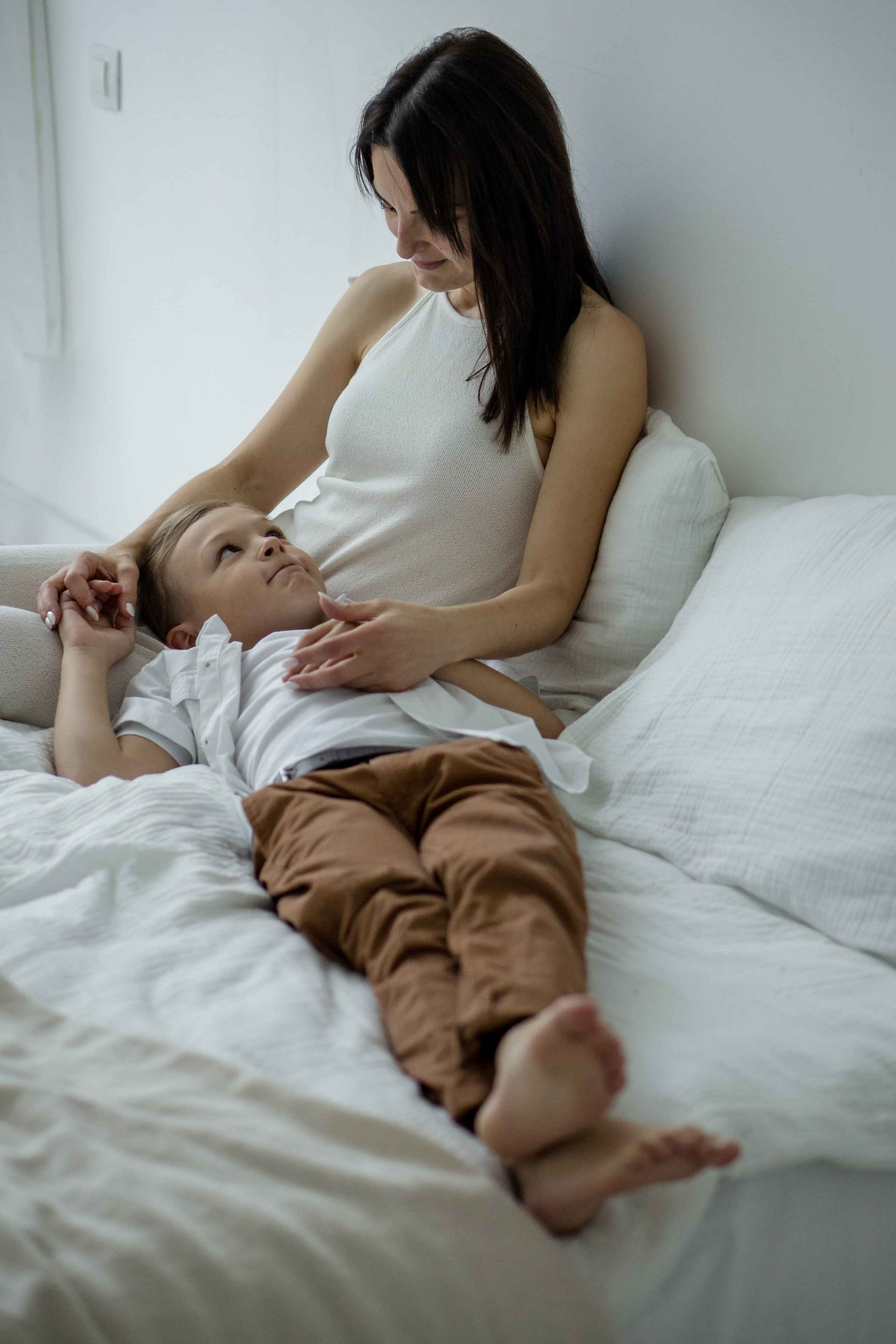 Семейная фотосессия семьи К. в фотостудии. Фотограф Ольга Игорева