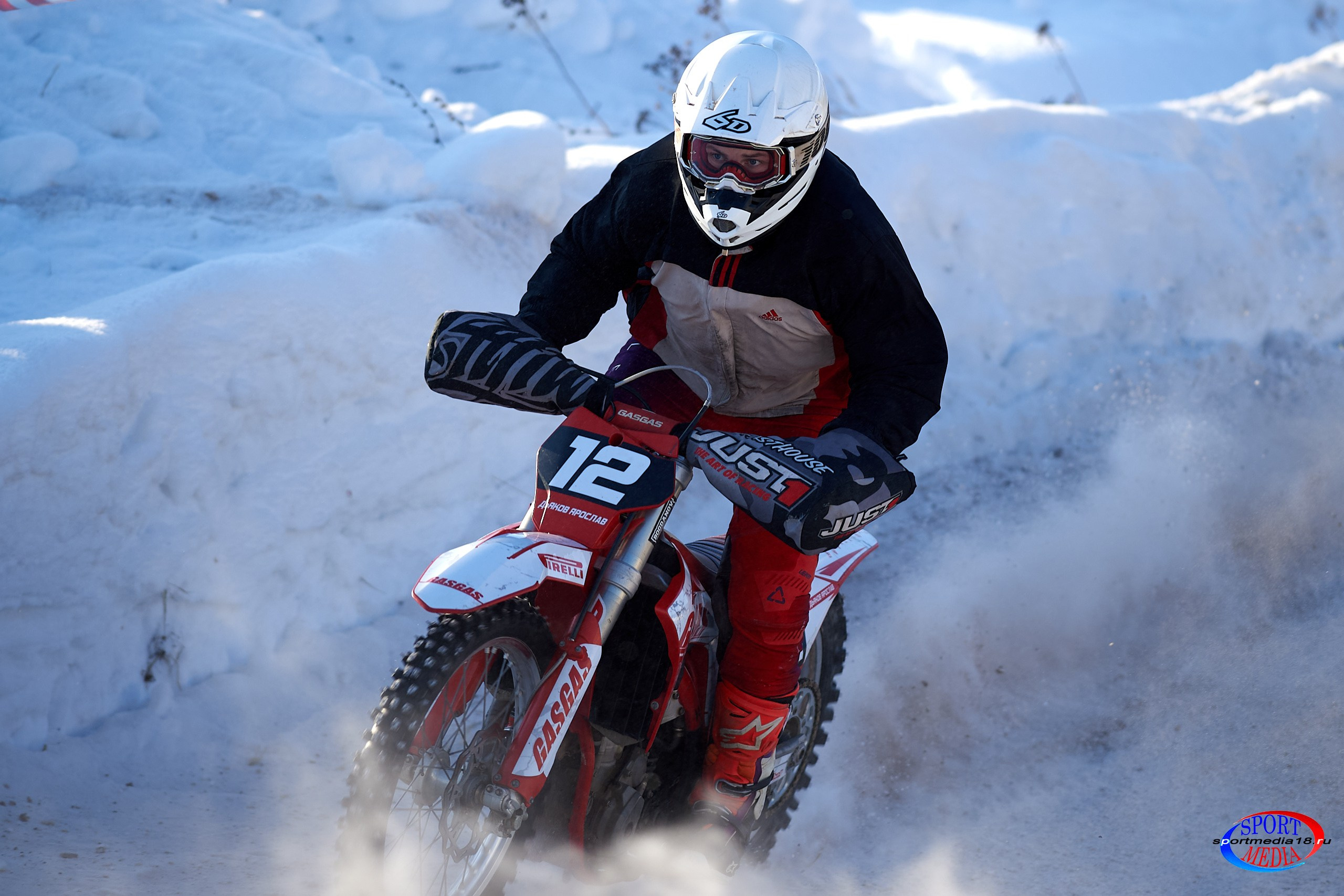 3 этап Кубка Удмуртской Республики по мотокроссу. Воткинск 23.02.2025. Спортивный репортажный фотограф в Ижевске Сергей Мерзляков