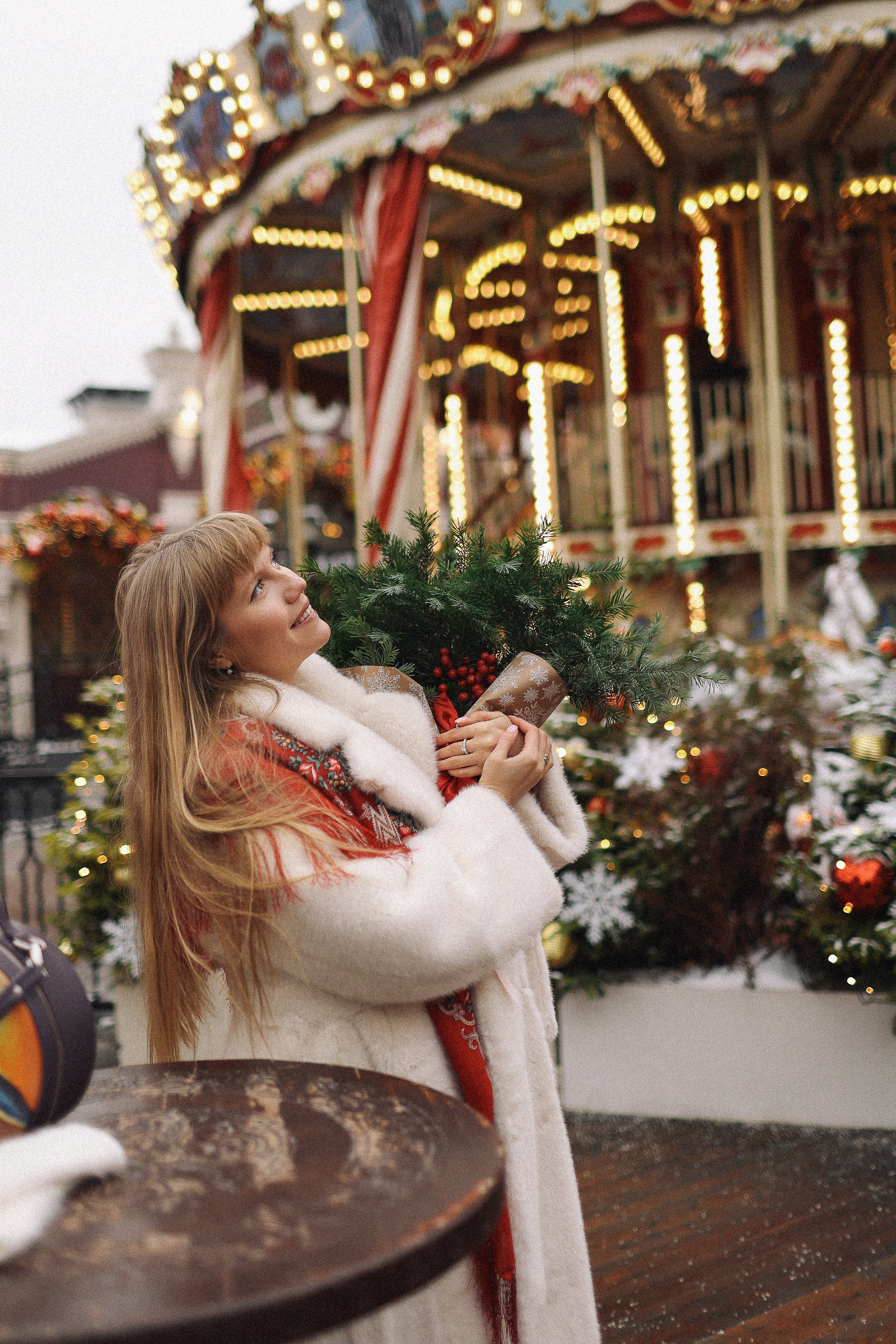 Новогодняя фотосессия на Гум Ярмарке. Фотограф Владимир Москва