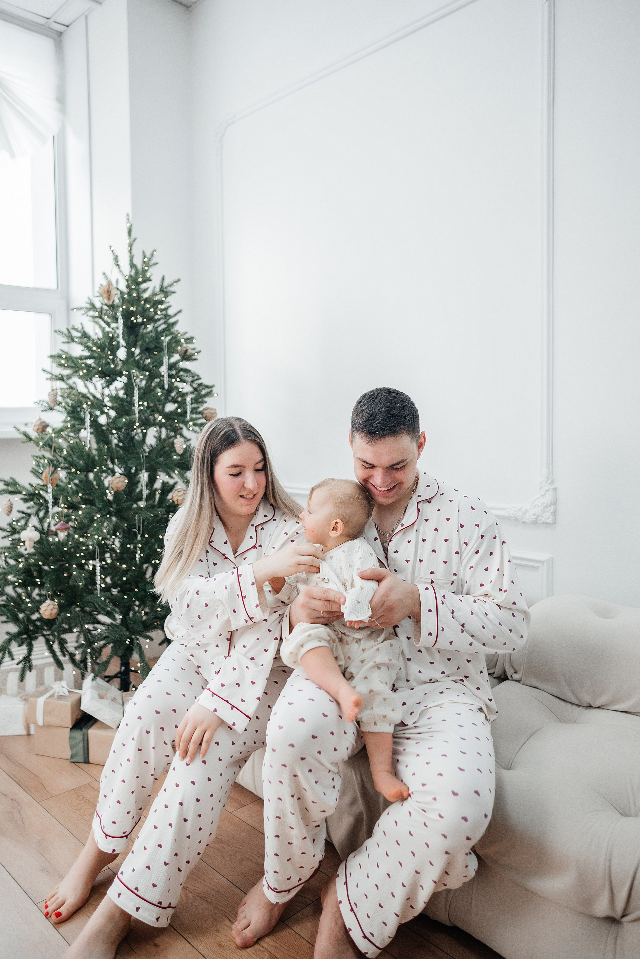 Семейная съемка к Новому году. Фотограф Анастасия Фомина