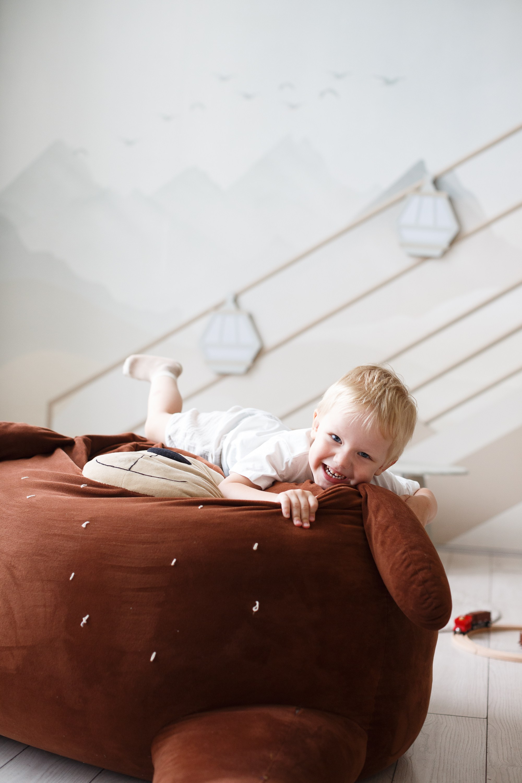 Семейная фотосессия в студии.